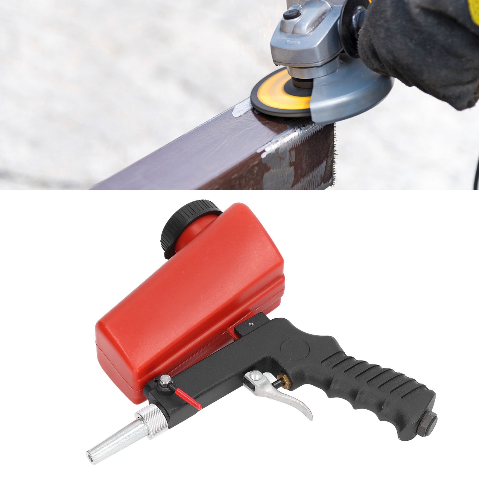 Tragbare Sandstrahlpistole Mit Schwerkraftzufuhr, Pneumatisches Sandstrahlset, Rostfreie Sandstrahlmaschine, Kleine Sandstrahlmaschine, Sandstrahlpistolen-set Mit Zwangszufuhr, Handgeführte Sandstrahl