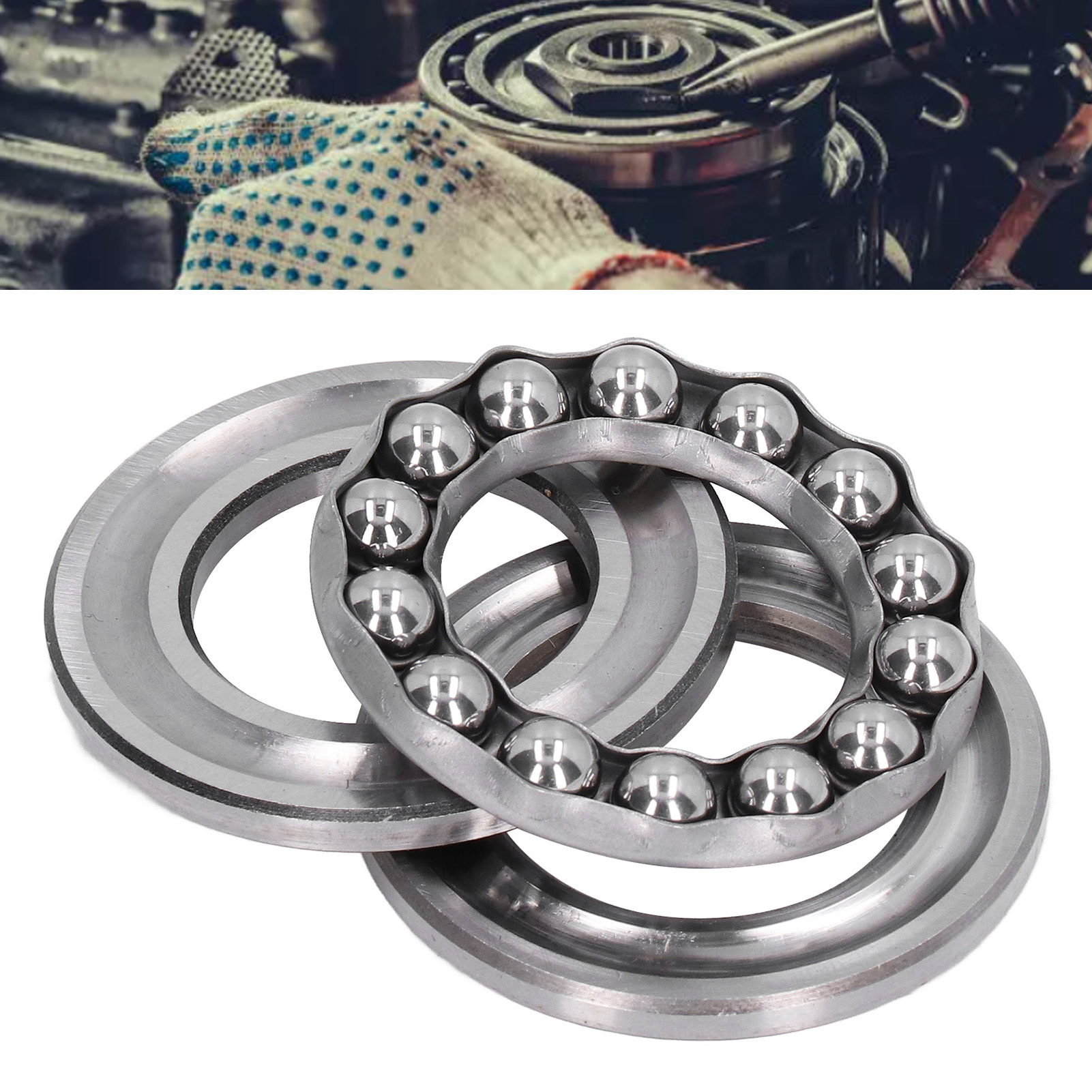 Fünf Einheiten Der Leichten Serie 51206 Flach-axialkugellager Werden Zusammen Verkauft.