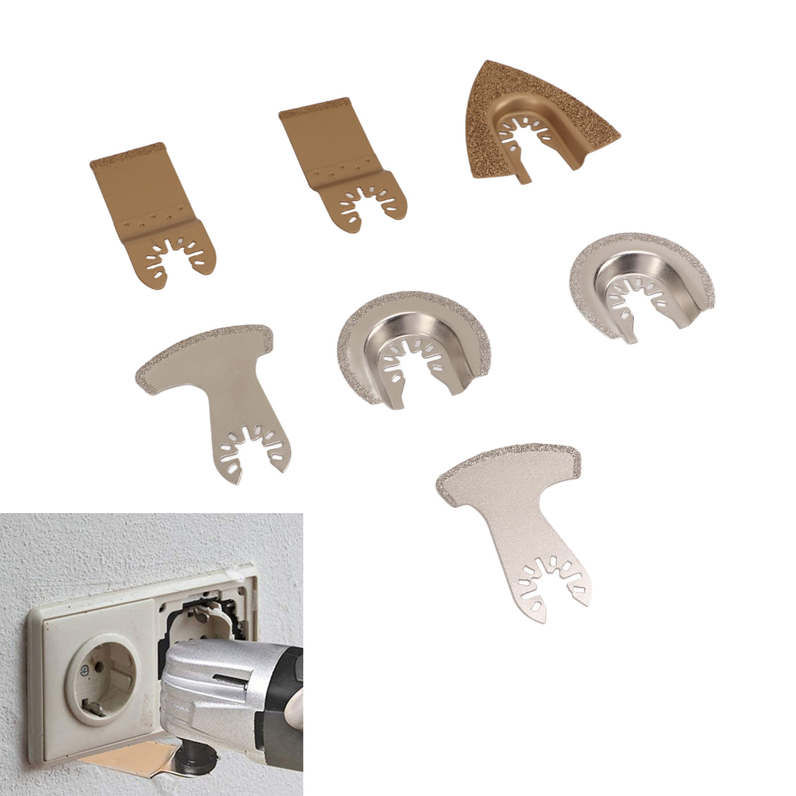 Set Mit 7 Multifunktionalen Hartmetall-trimmeraufsätzen