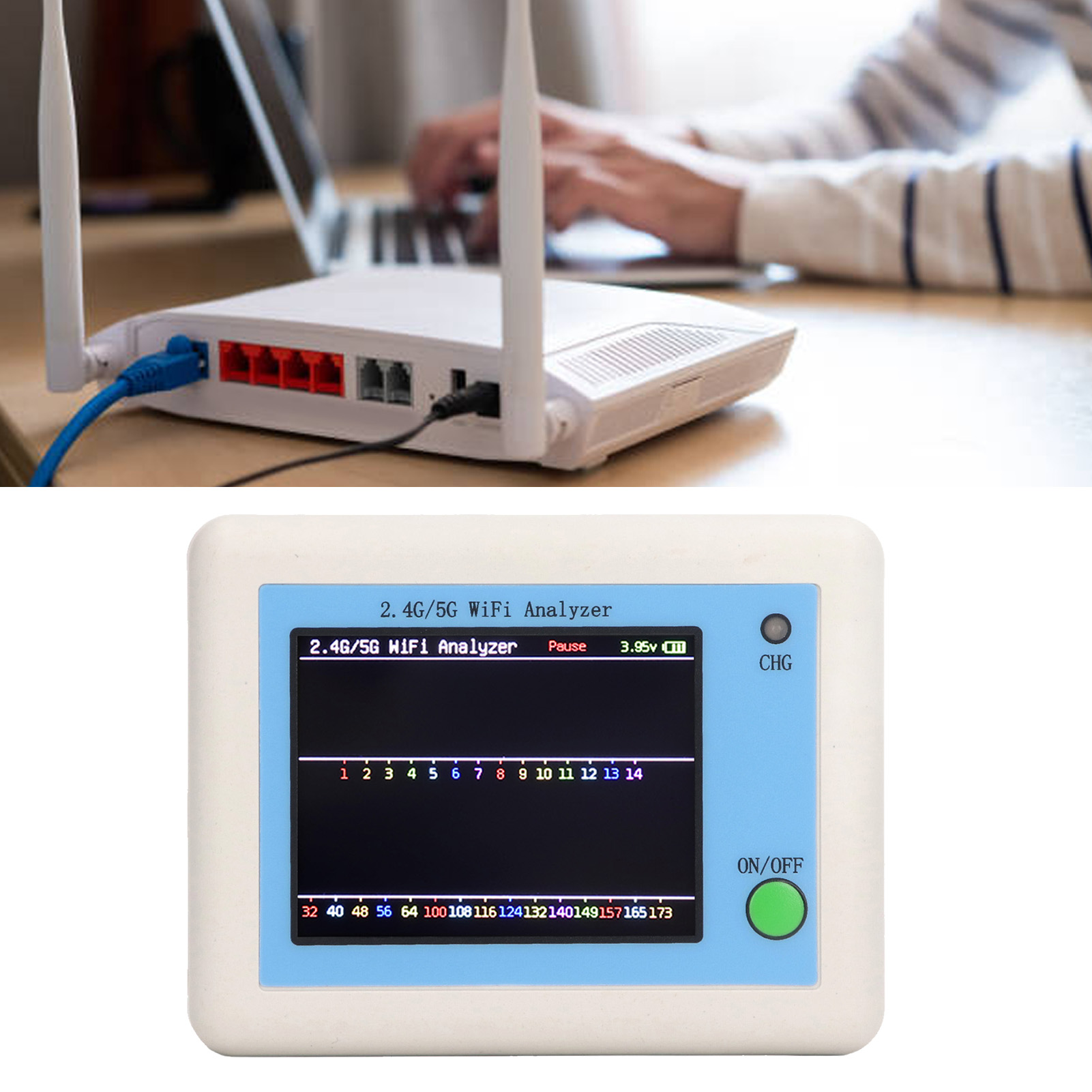 2,4 Ghz/5 Ghz Wlan-signalanalysator