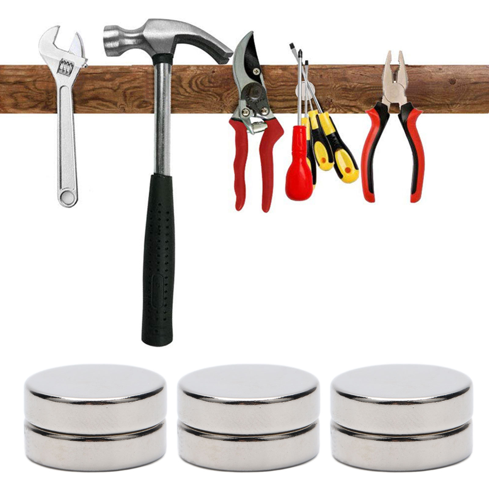 30 Neodym-magnete Im Set. Runde, Starke Magnete, Ideal Für Bastelarbeiten, Experimente, Diy-projekte Und Als Kühlschrankmagnete. Mehrfach Verwendbar (luftpolsterverpackt).