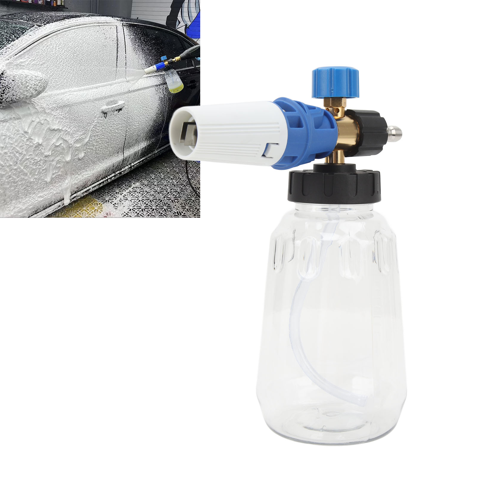 Hochdruckreiniger, Hochdruck-autowaschpistole, 1/4-zoll-schnellkupplung (außengewinde), Autowasch-schaumbehälter, 4000 Psi Hochdruck-pa-behälter, Schaumsprühgerät.