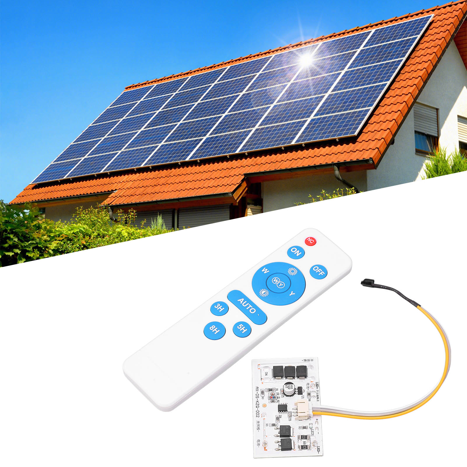 Integrierte Leiterplatte Und Fernbedienungseinheit Für 3,2v/3,7v Solartimer
