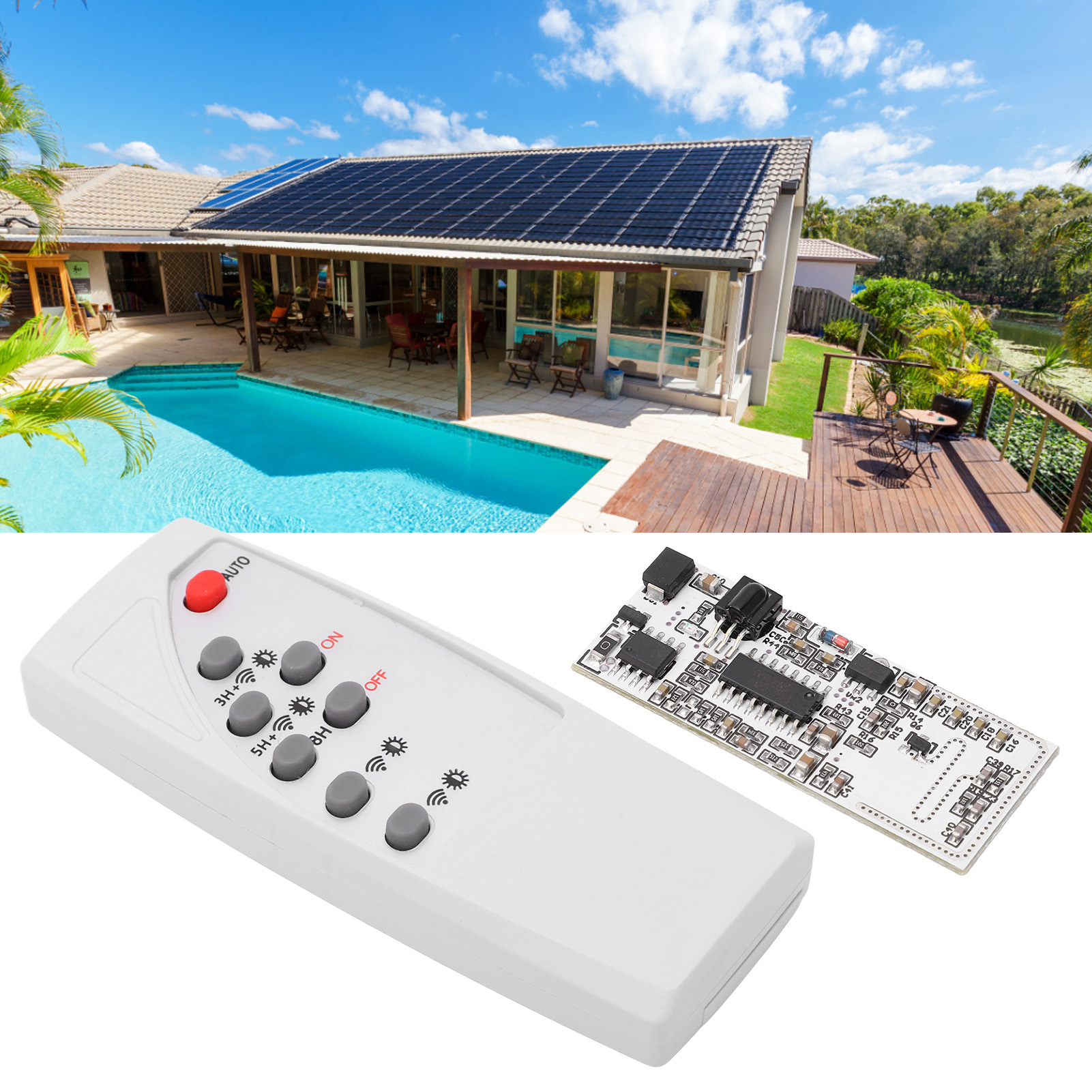 3,2 V/6,4 V Und 3,7 V/7,4 V Solar-timer-ic Und Fernbedienungsset