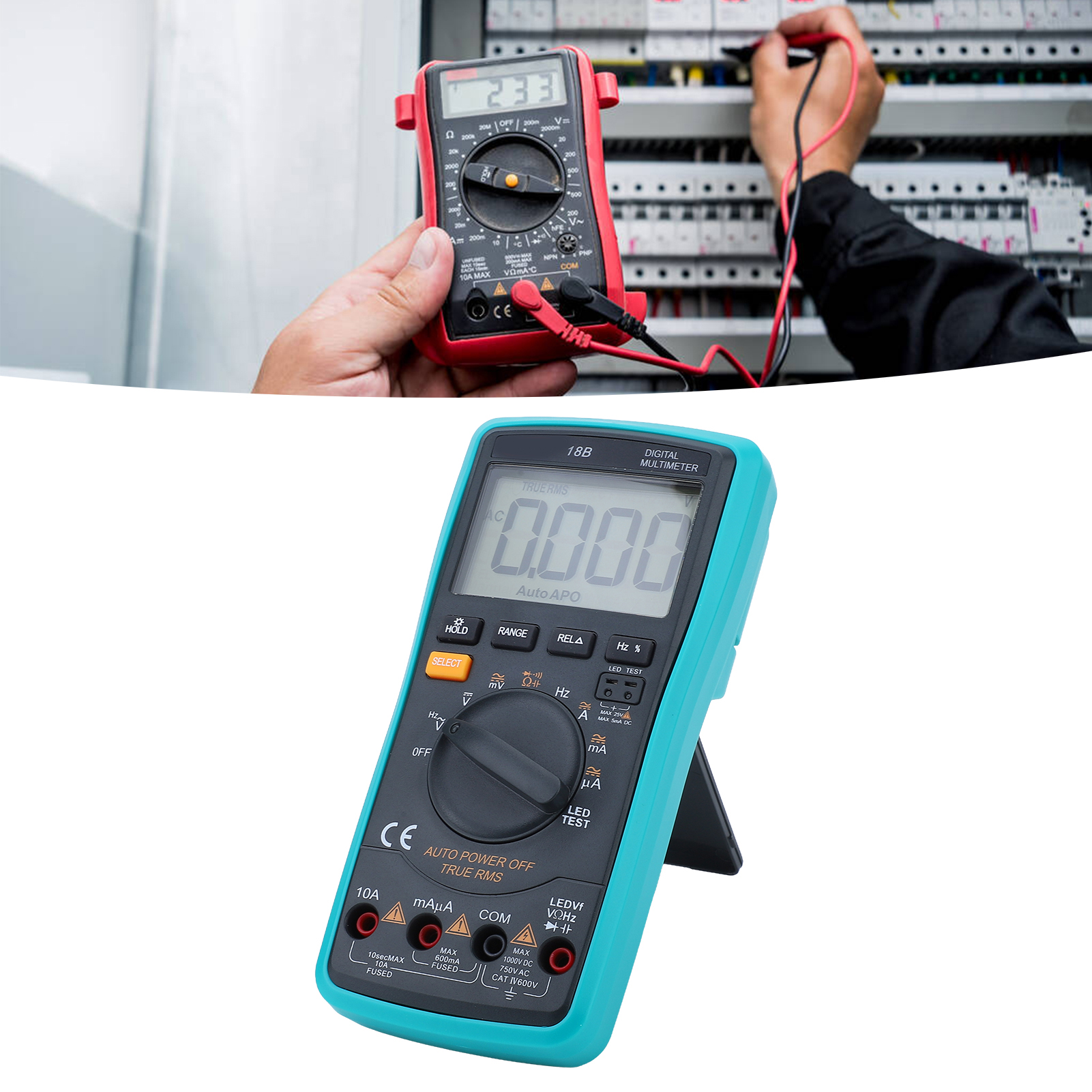 18b Elektrische Instrumente Und Messgeräte, Messgeräte, Digitalmultimeter, 6000-stellige Trms-messung, Led-testgerät