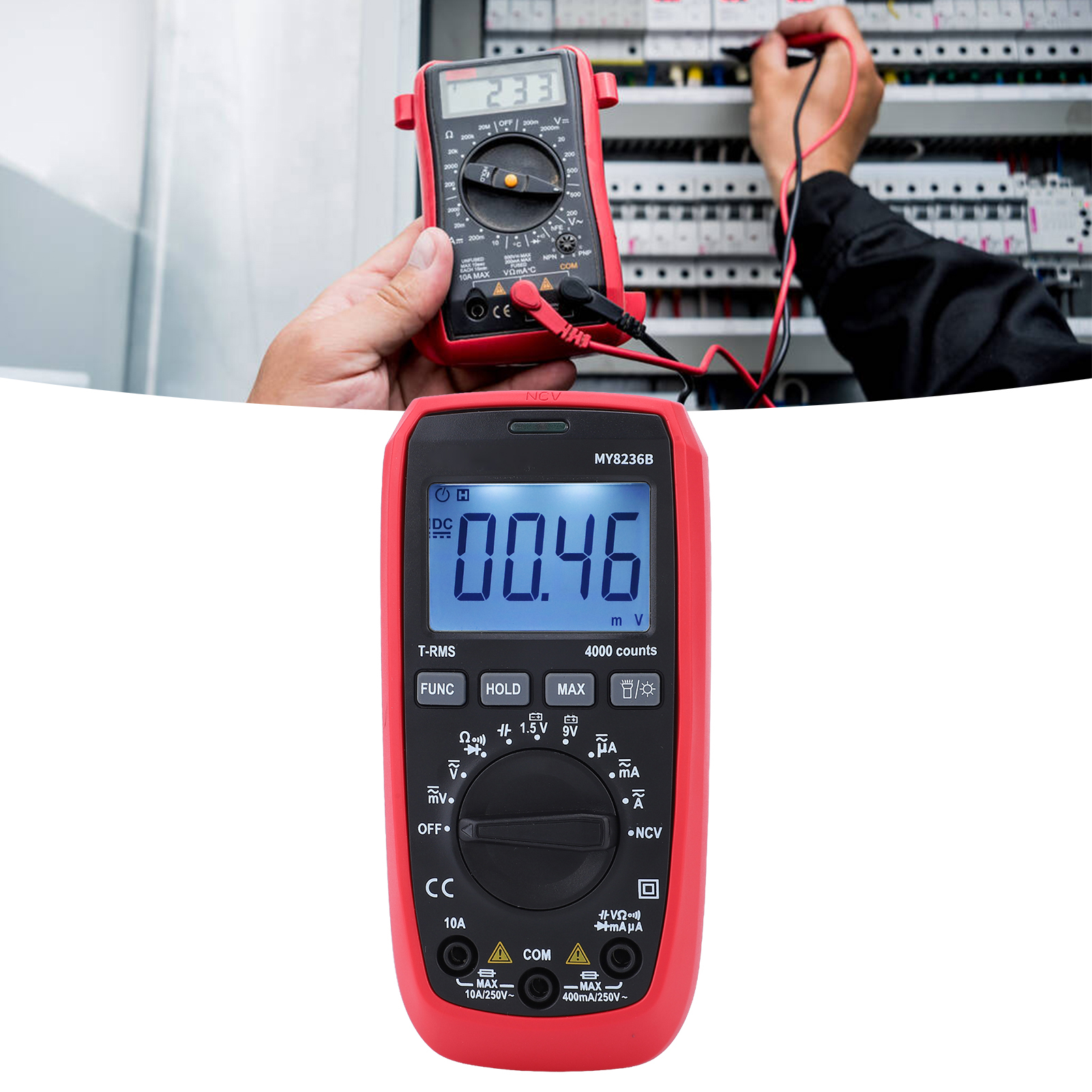 Digitales Multimeter My8236b Zum Testen Elektrischer Und Elektronischer Parameter