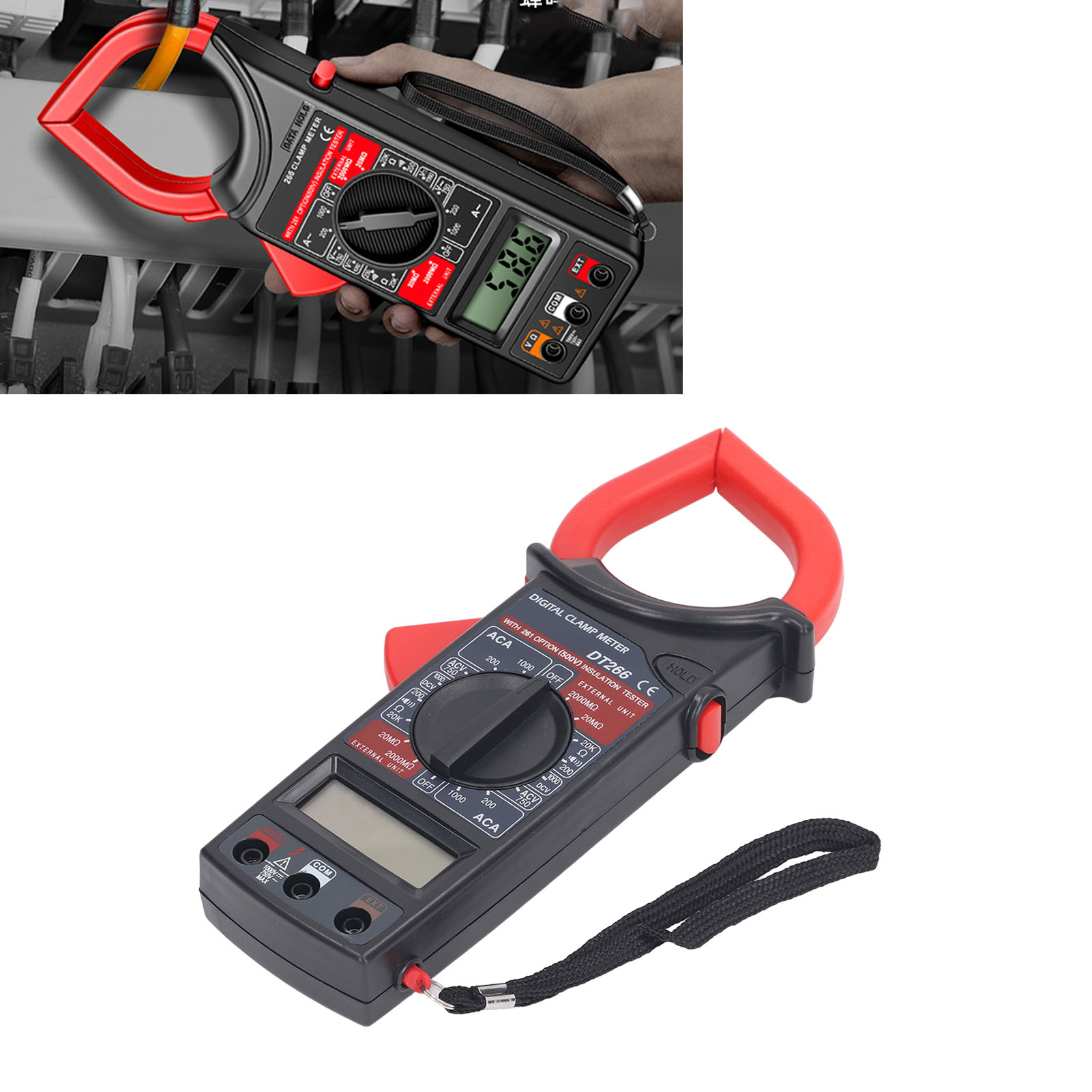 Aneng Dt266 Hochpräzisions-zangenmultimeter, Vollautomatisch, Mit Akustischem Alarm, Ac/dc-amperemeter