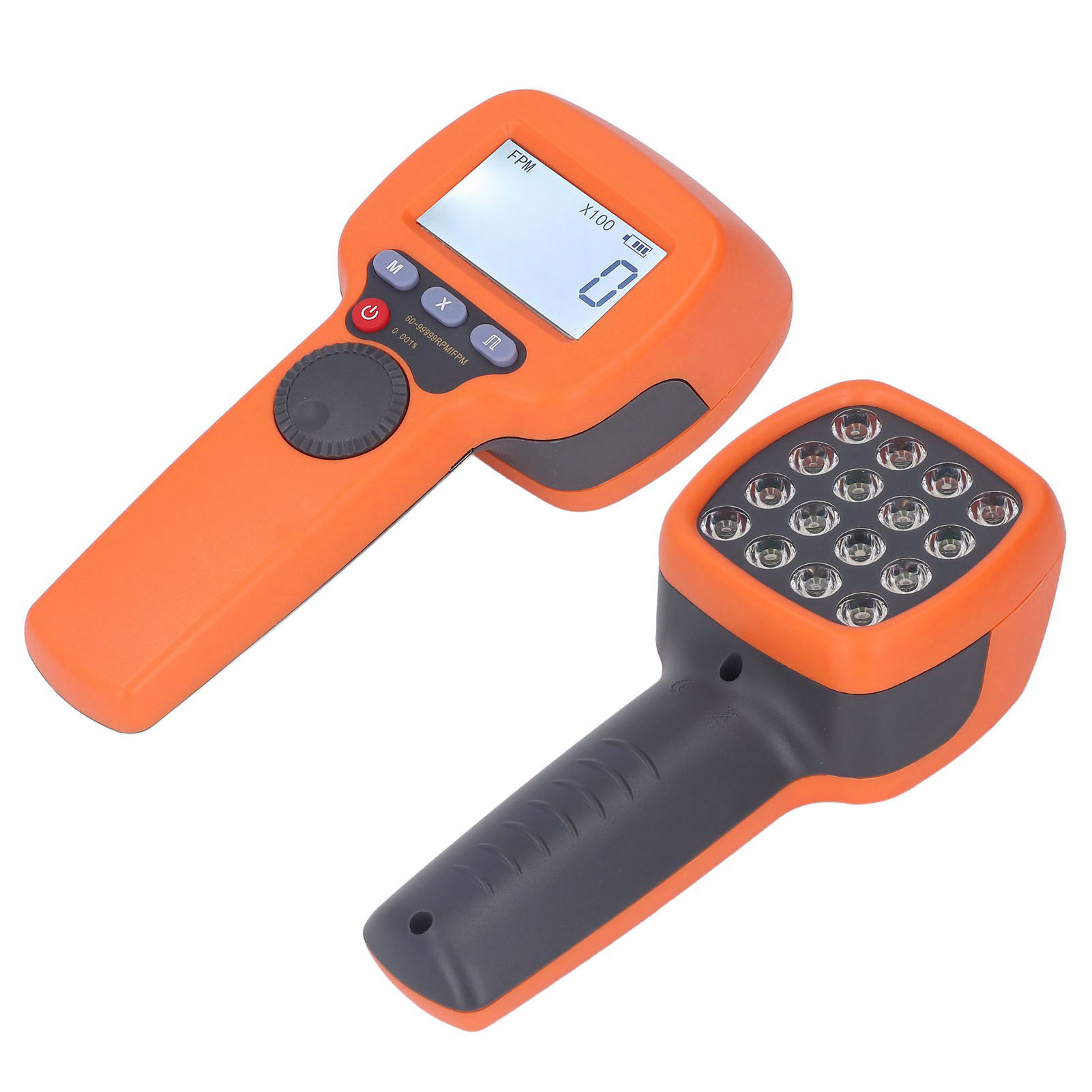 Dt10s Tragbare Digitale Blitzleuchte Mit Wiederaufladbarer Intelligenter Led-taschenlampe Und Drehzahlmesser, Hohe Helligkeit 1500 Lux, 60-99999 U/min, Mit Lcd-bildschirm
