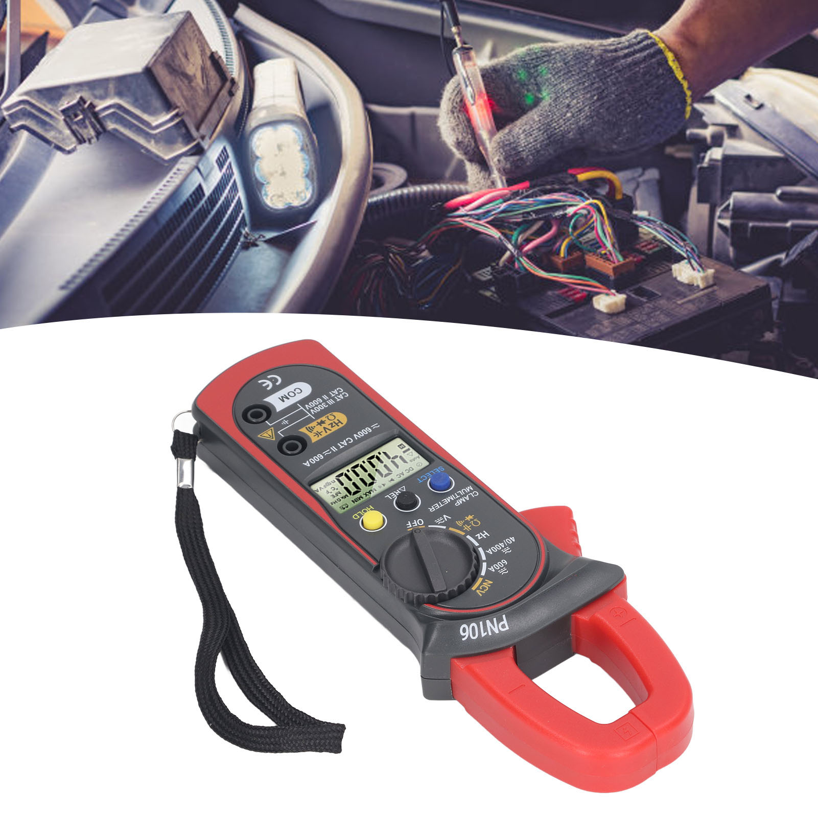 Aneng Pn106 Digitales Stromzangenmessgerät, Hochpräzises Ac/dc-stromzangenmessgerät, Spannungs- Und Strommultimeter