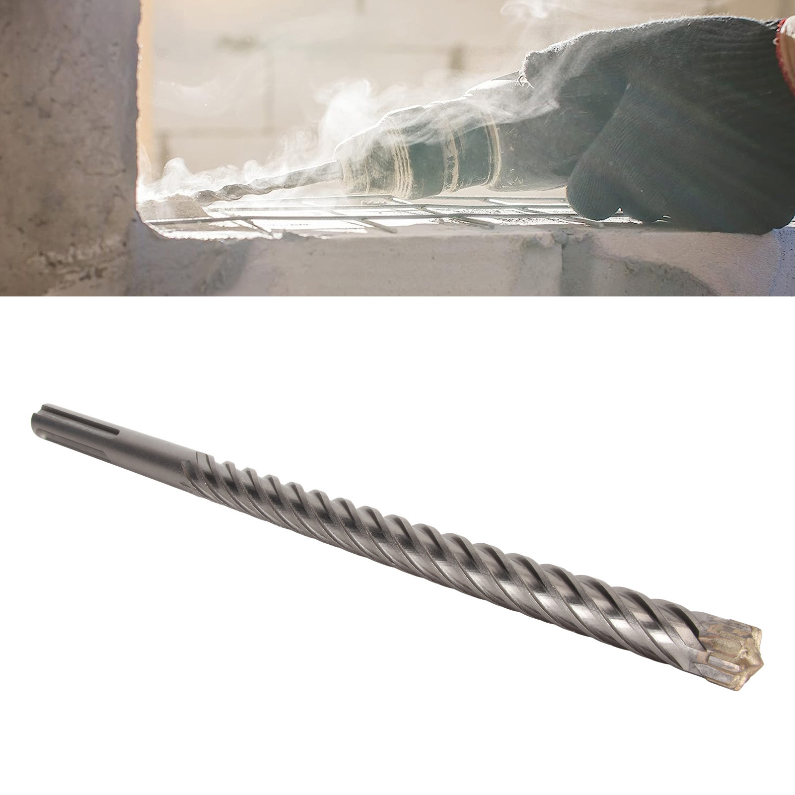 6-schneidiger Schlagbohrer, Hartmetallbohrer, Bohrerset Für Elektrische Schlagbohrmaschinen, Bohrer Für Bohrhammer, Geeignet Für Ziegel, Stein Und Beton.