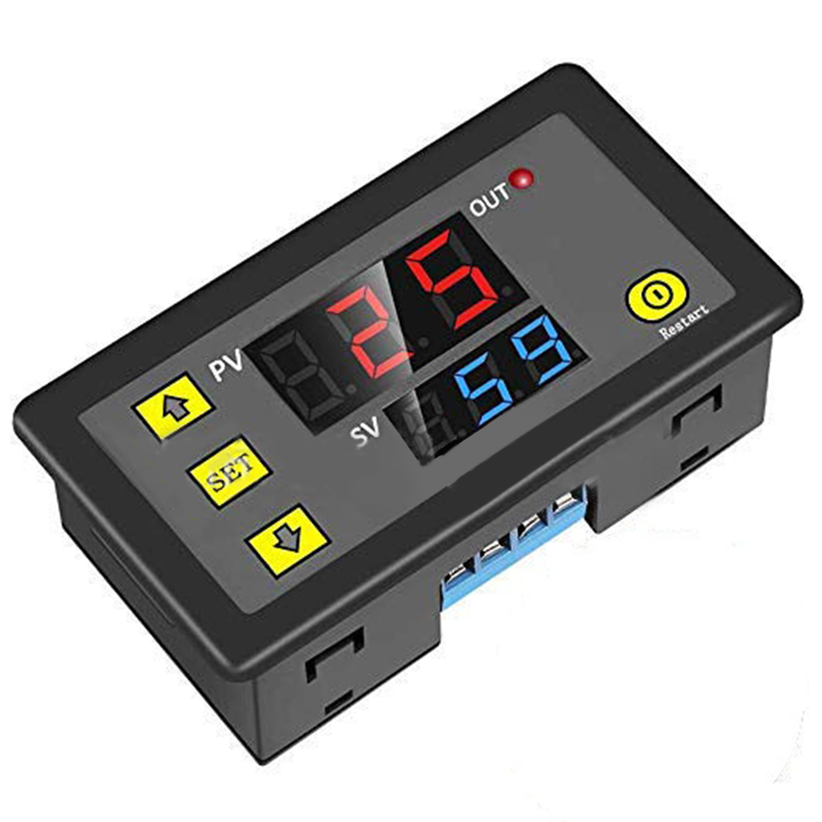 Digitales 110-220v-zeitschaltmodul Mit Voltmeter Und Zeitverzögerungsrelais