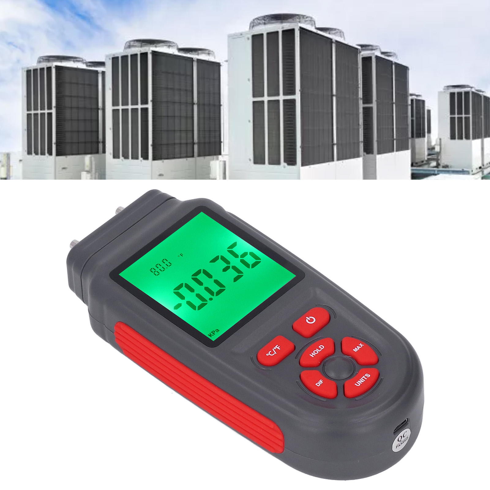 Tc-168a Tragbares Digitales Manometer – Hochpräzises Digitales Differenzdruckmessgerät