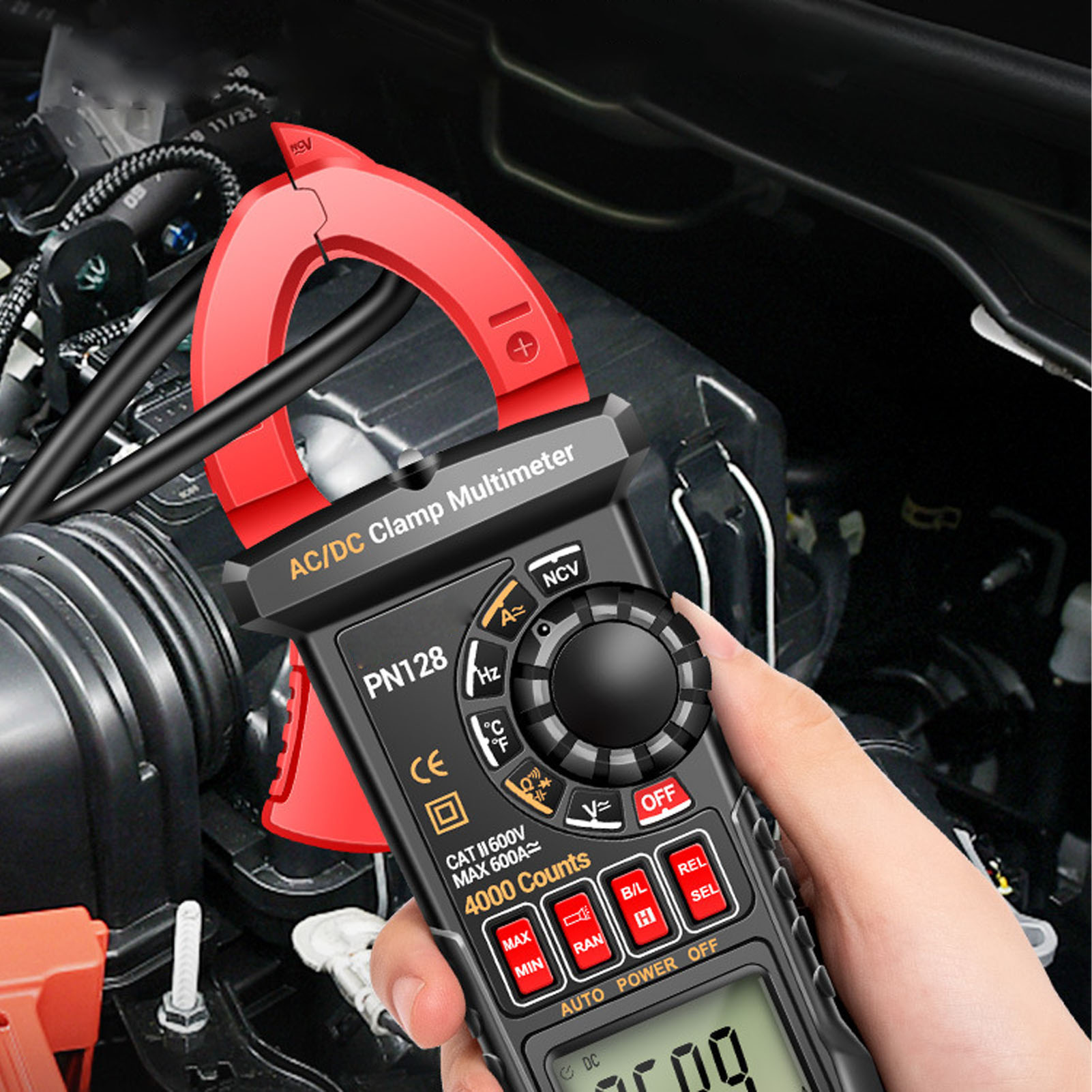 Aneng Pn128 Digitales Zangenmultimeter, Hochpräzises, Vollautomatisches Amperemeter Mit Digitaler Anzeige, Ac/dc-stromamperemeter