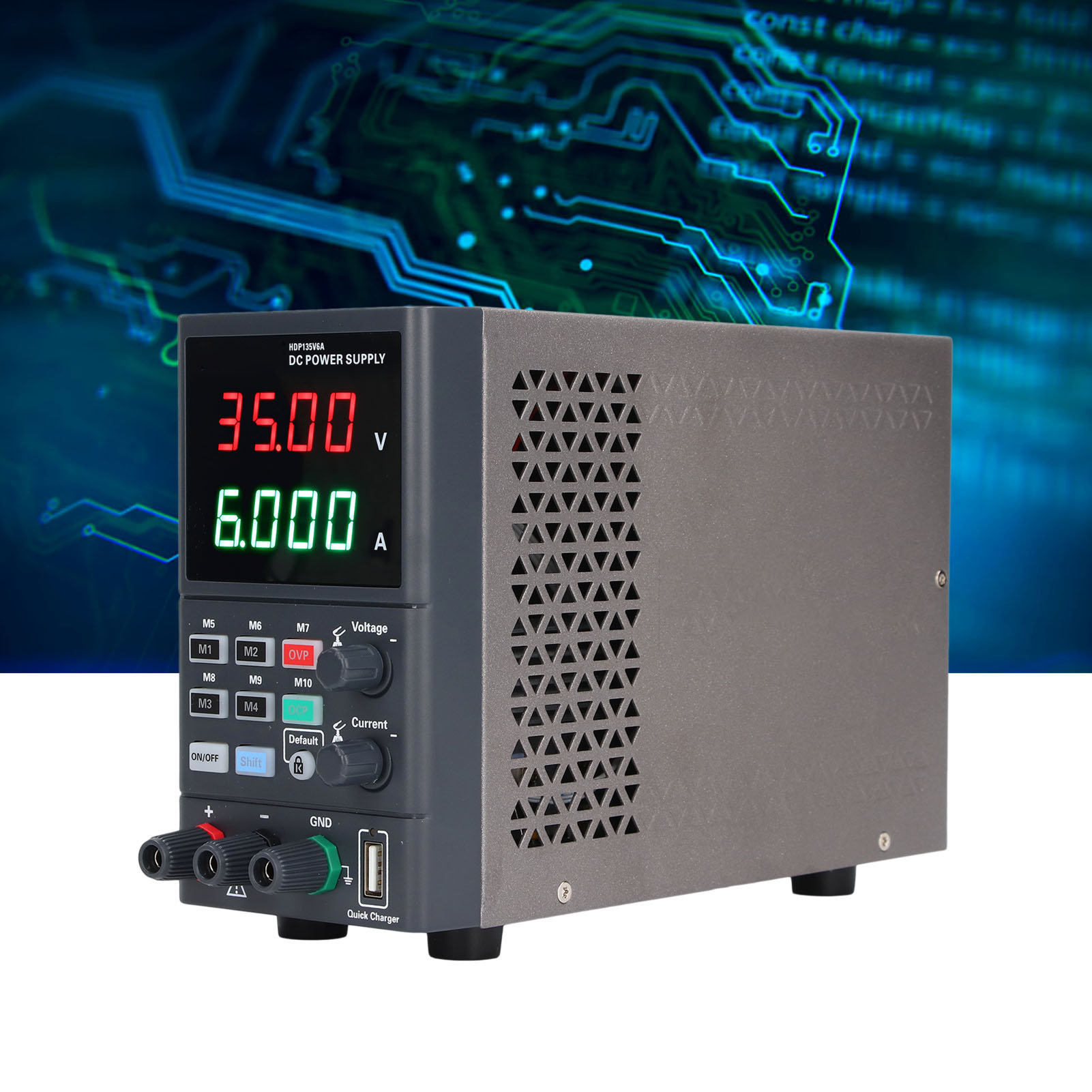 Hantek Hdp135v6a 35,2 V/6,2 A Geregeltes Gleichstromnetzteil Mit Led-anzeige