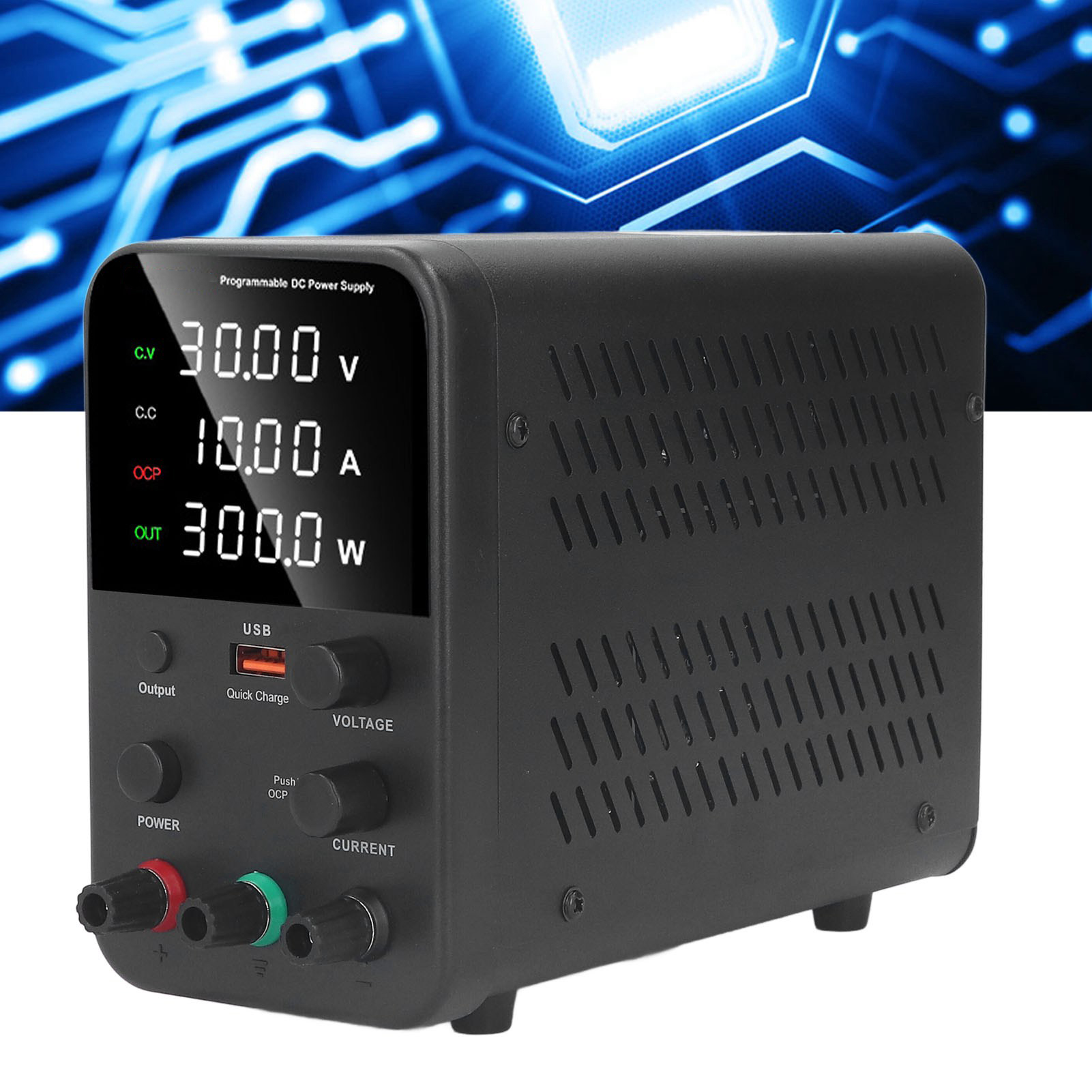Einstellbares, Geregeltes Gleichstromnetzteil Wps3010h 030 V/010 A/300 W, Usb-voltmeter Und Amperemeter, Spannungsregler, Europäischer Standard Ac230 V