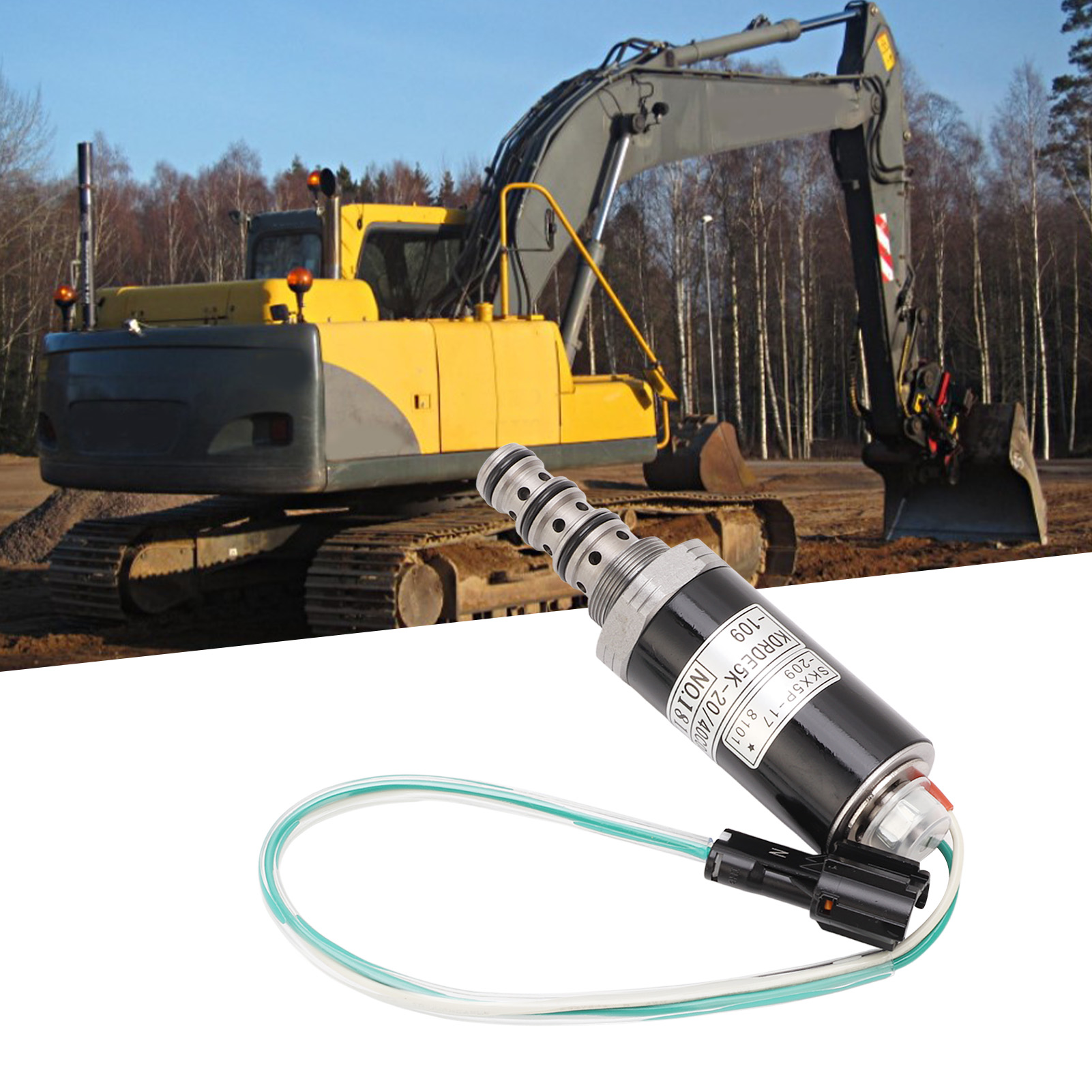 Kdrde5k-20/40co4-109 Magnetventil Für Hydraulikpumpen, Kompatibel Mit Den Modellen Ec140, Ec210, Ec290 Und Ec360