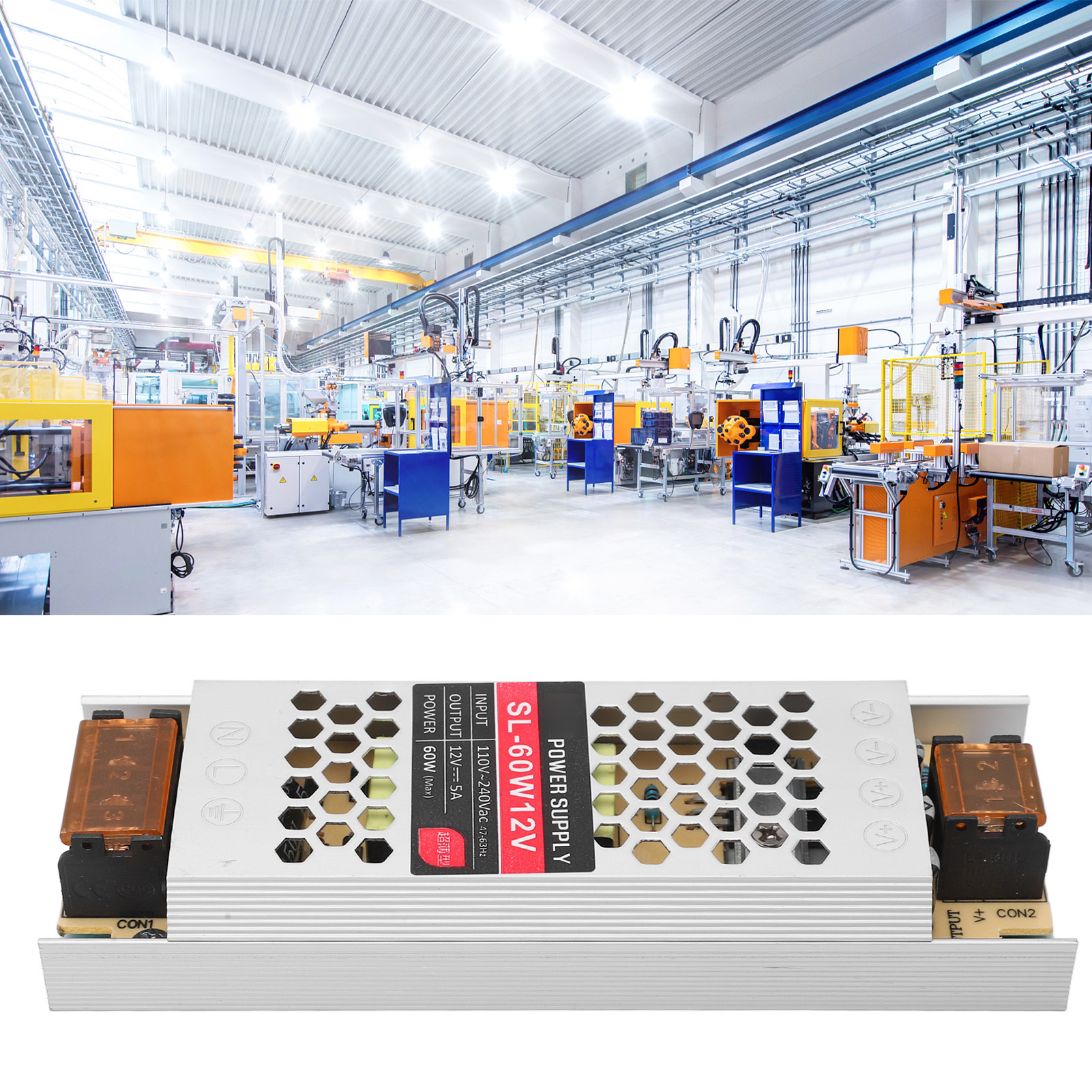 Ultradünnes 60-w-schaltnetzteil Für 12-v-5-a-led-streifen Für Led-leuchtkästen
