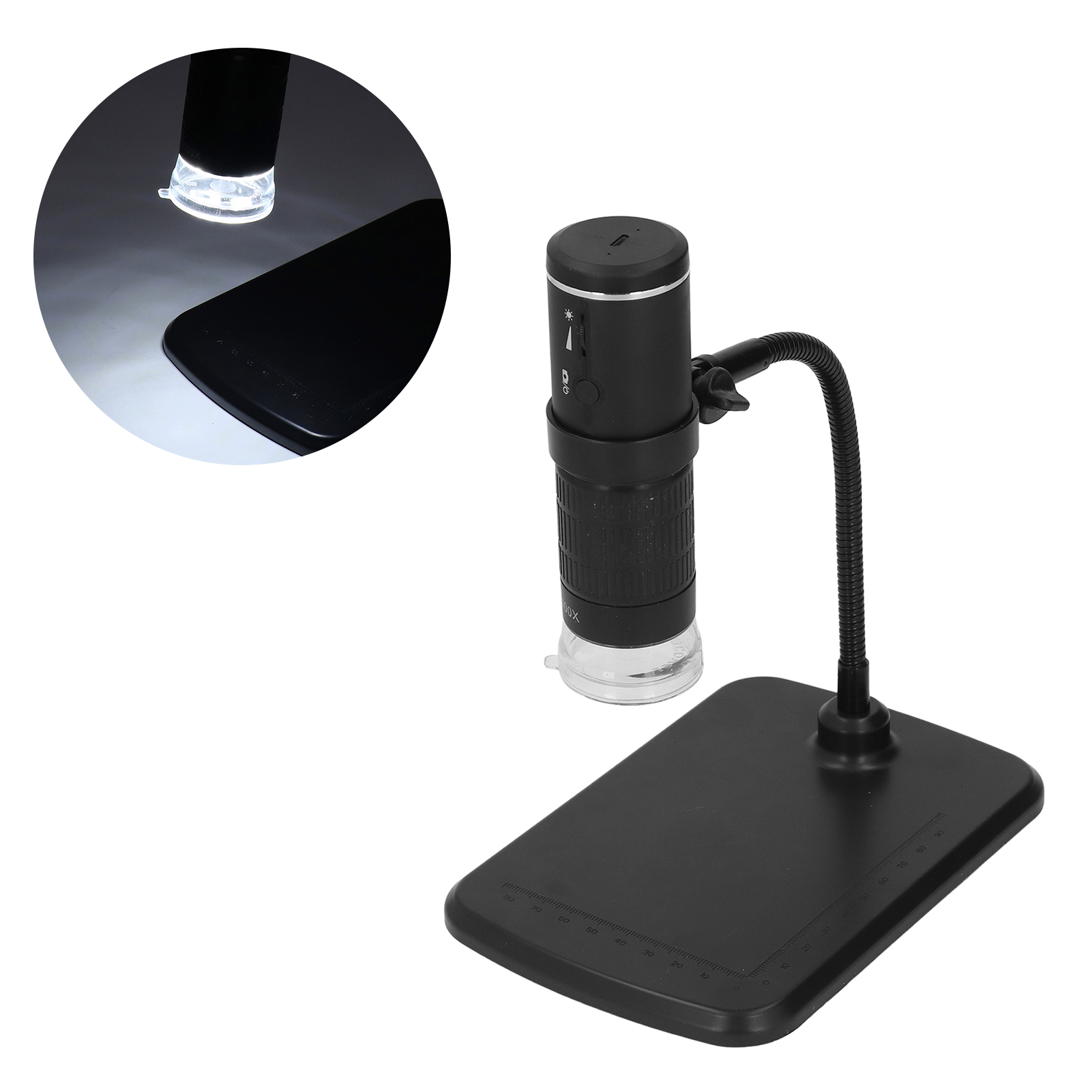 50- Bis 1000-fache Vergrößerung, Kabelloses Wlan-digitalmikroskop, Tragbares 2-megapixel-elektronenmikroskop Mit Hoher Auflösung Und Flexiblem Stativ, Kompatibel Mit Mobiltelefonen Und Pcs