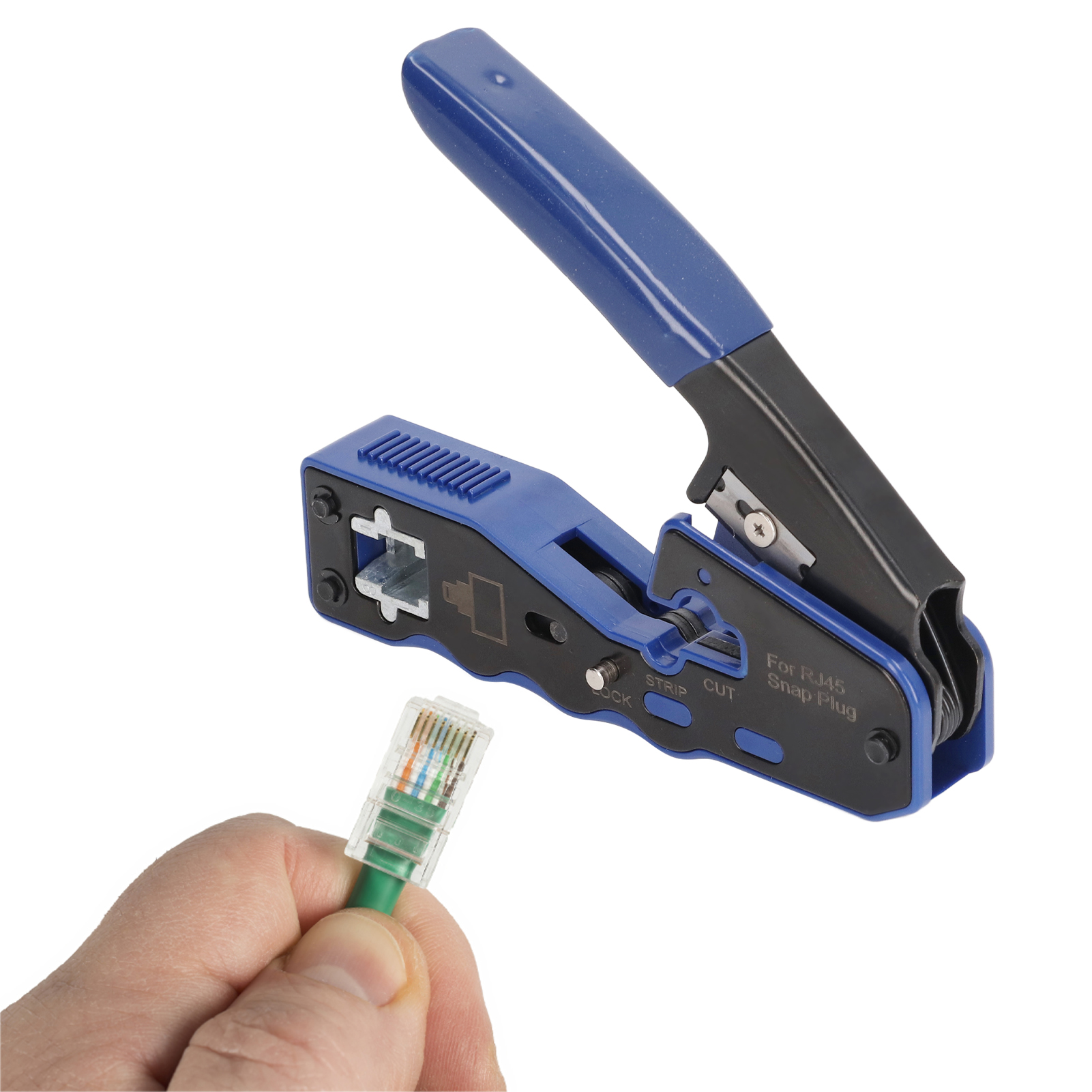Netzwerk-crimpset, Netzwerk-werkzeugset, Rj45-stecker (10 Stück)