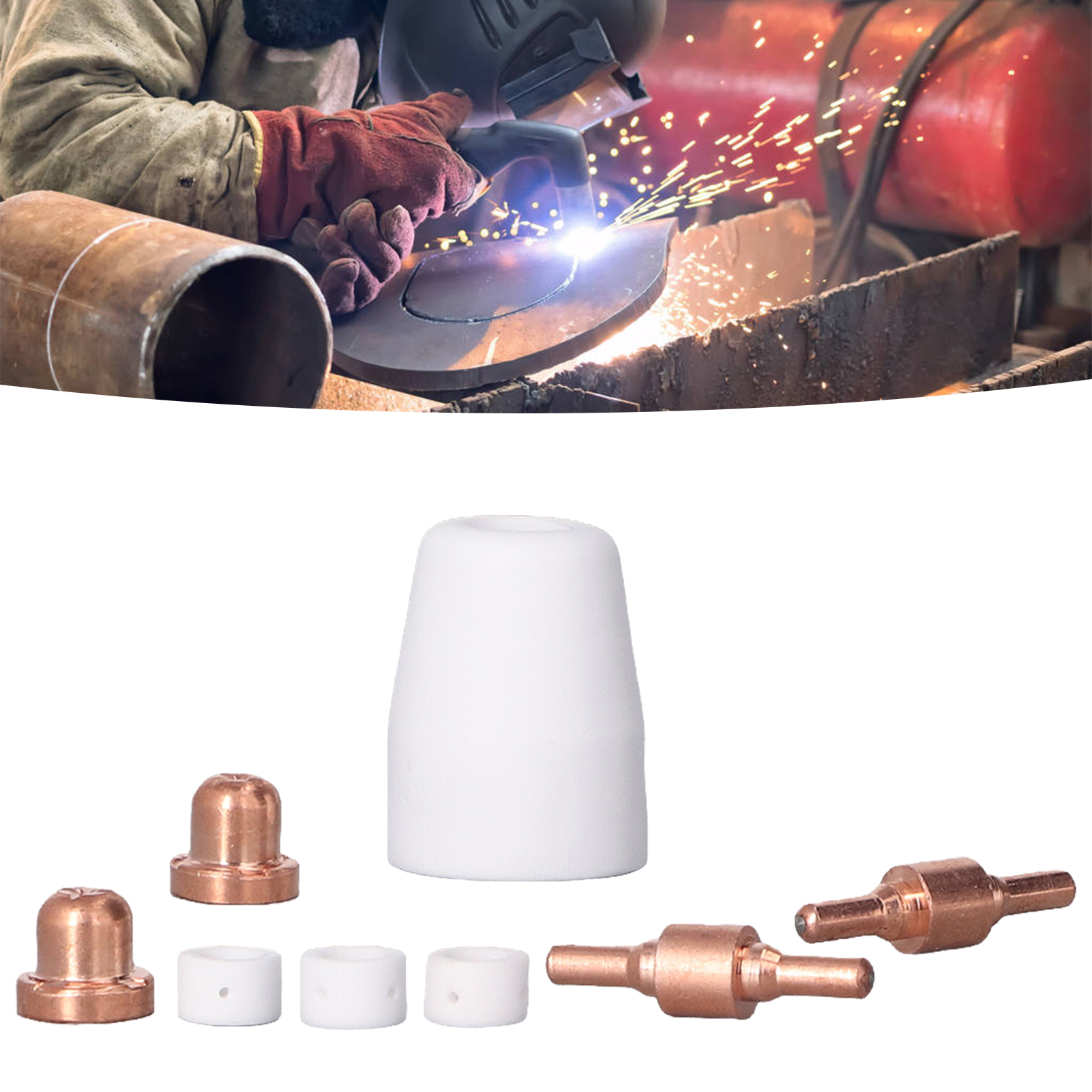 Wenzhou 40 Plasma-schneidbrenner Zubehörset: Keramikdüsenspender (180 Stück).