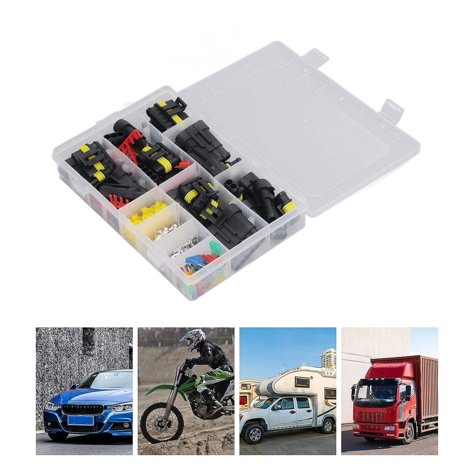 Kfz-hid-steckverbinder + Kfz-sicherungshalter, Verpackt, 5a-30a