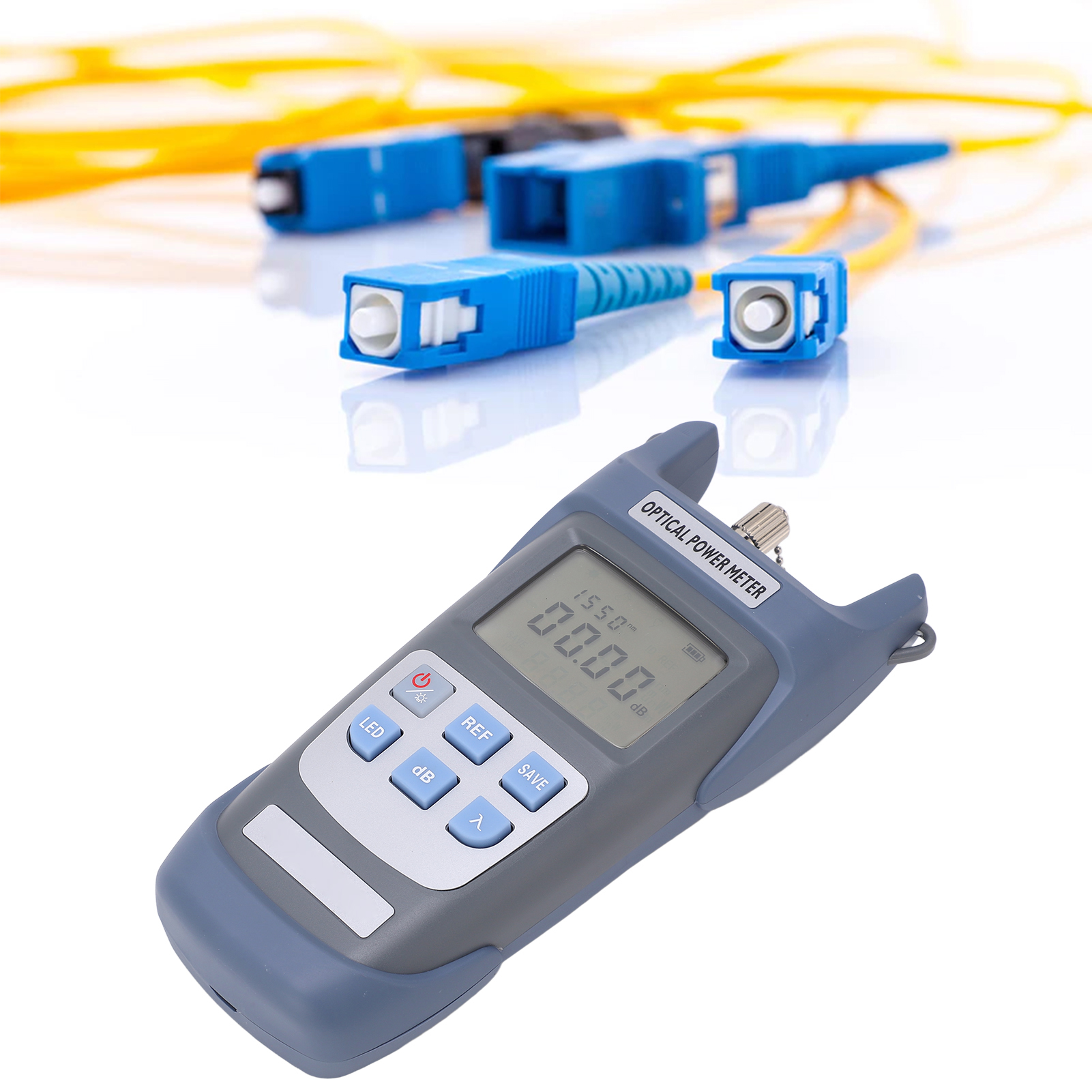 Aua-g510a Glasfaser-wattmeter, Dämpfungsmessgerät Für Glasfasern Von -50 Bis +26 Dbm Mit Led-anzeige