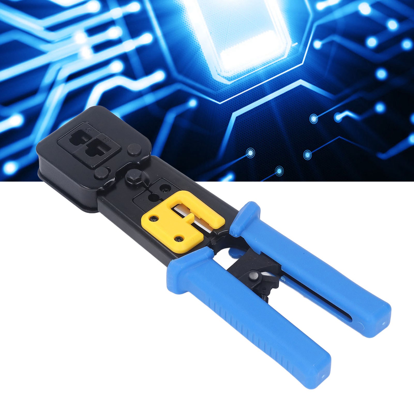 Multifunktionales Netzwerkwerkzeug Zum Abisolieren Von Rj45-kabeln, 50 Stück Mit Schutzkappen Und Endkappen.