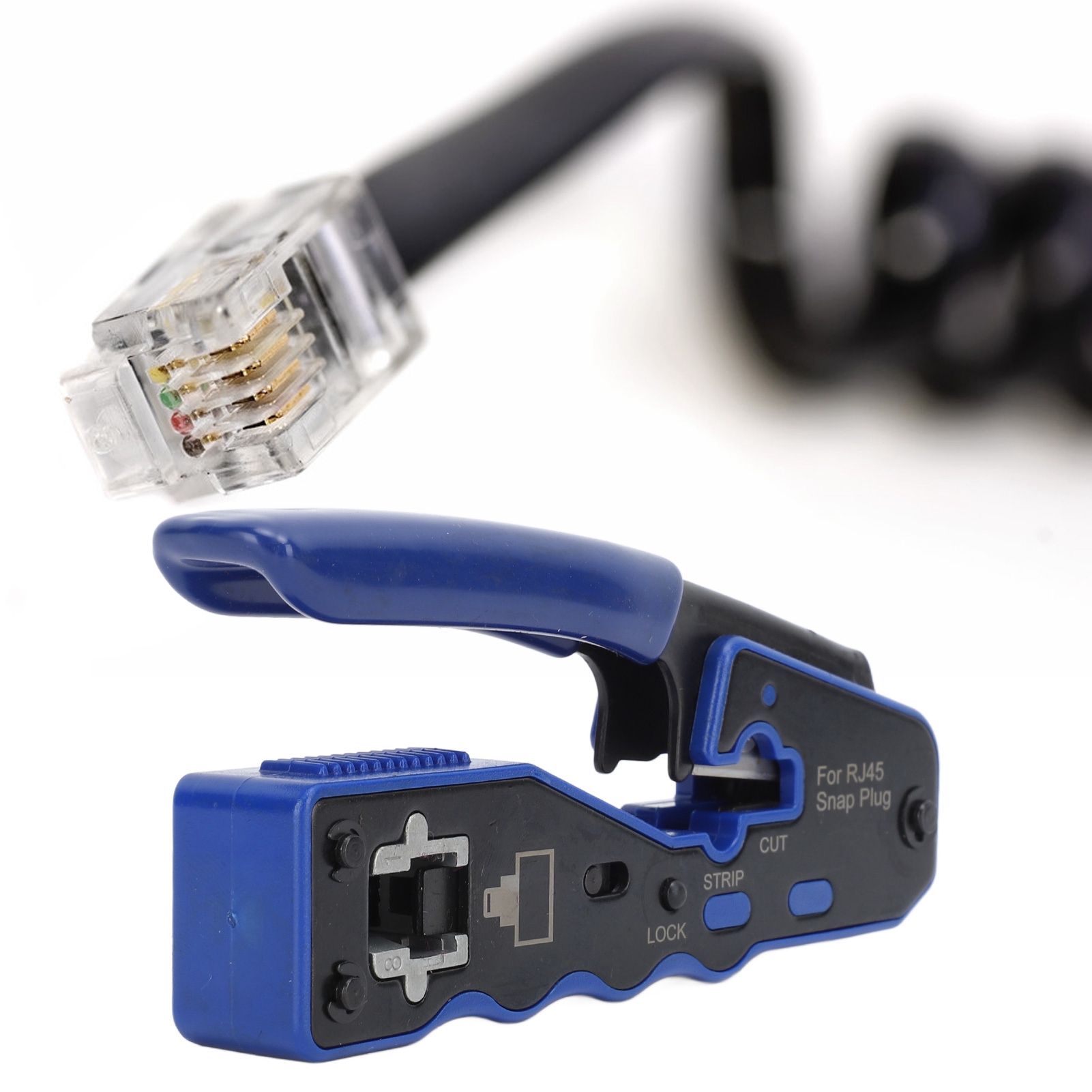 Rj45 Cat6 Durchgangsloch-crimpwerkzeug-set, Cat6 Crimpwerkzeug-set.