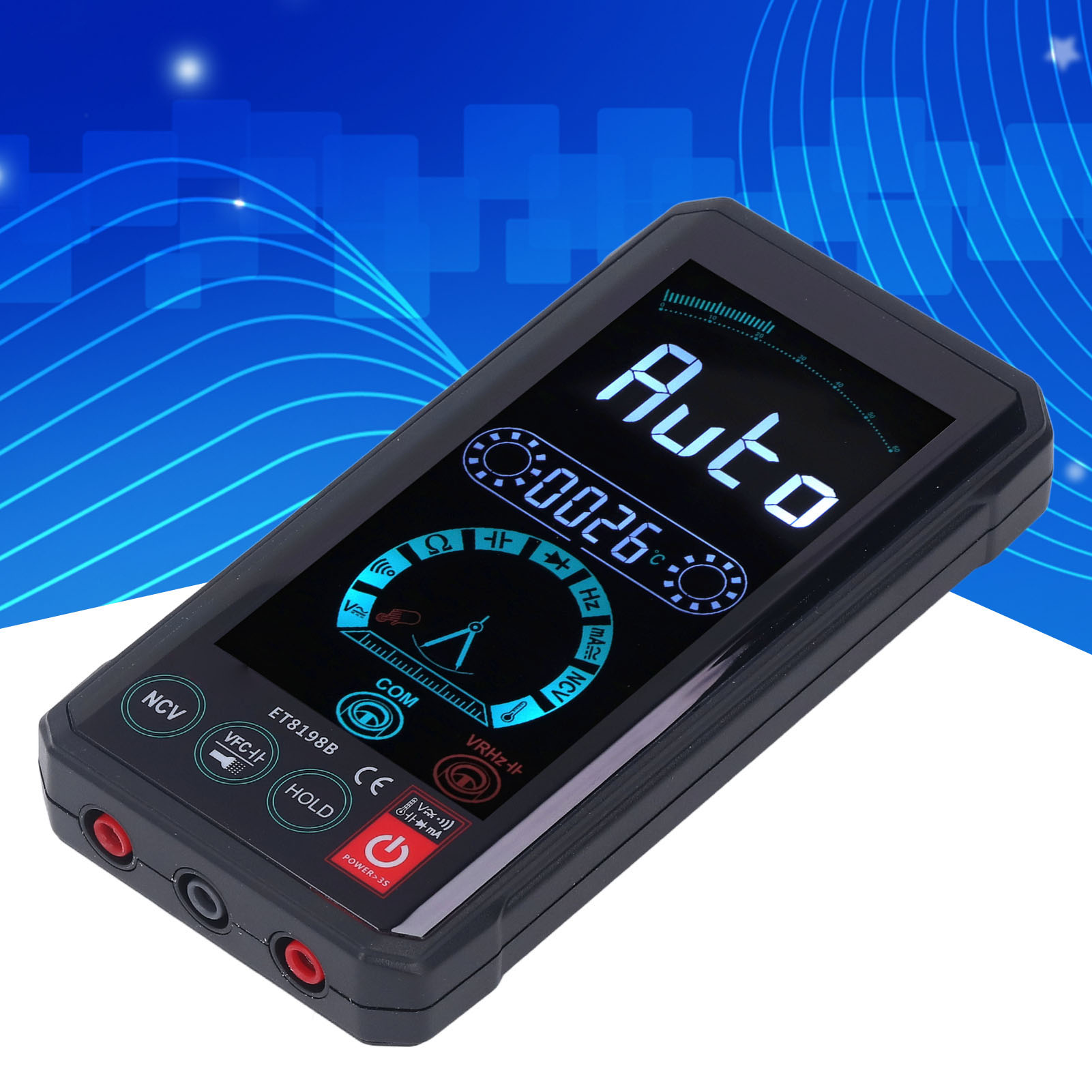 Et8198b Touchscreen-digitalmultimeter: Großes Display, Intelligente Messung