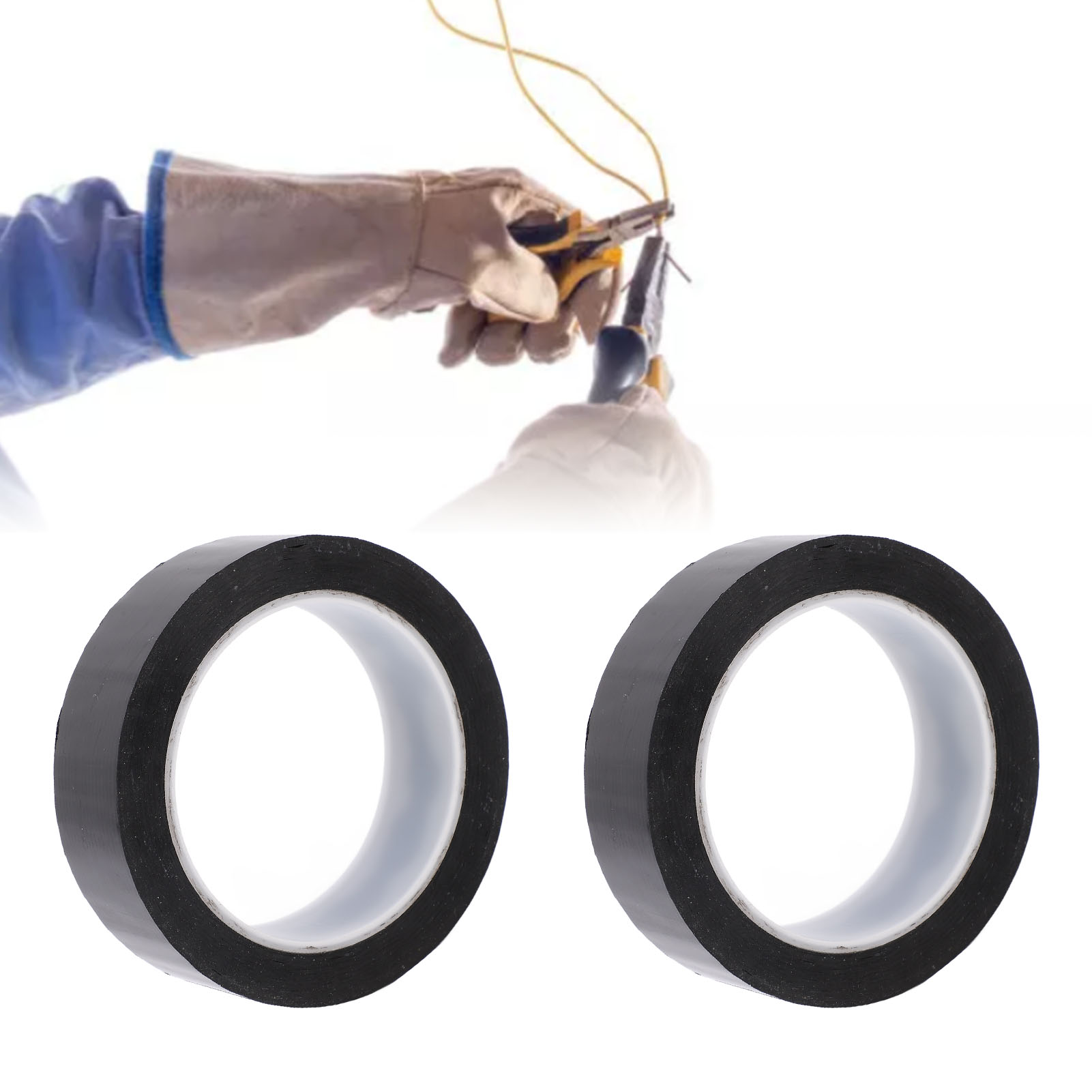 Verkauft In 5er-packs, 0,05 Mm Dicke Klebeschicht, 30 Mm Breite Oberfläche, 66 M Gesamtlänge, Schwarzes Mylar-band, Hitzebeständiges Pet-isolierband.