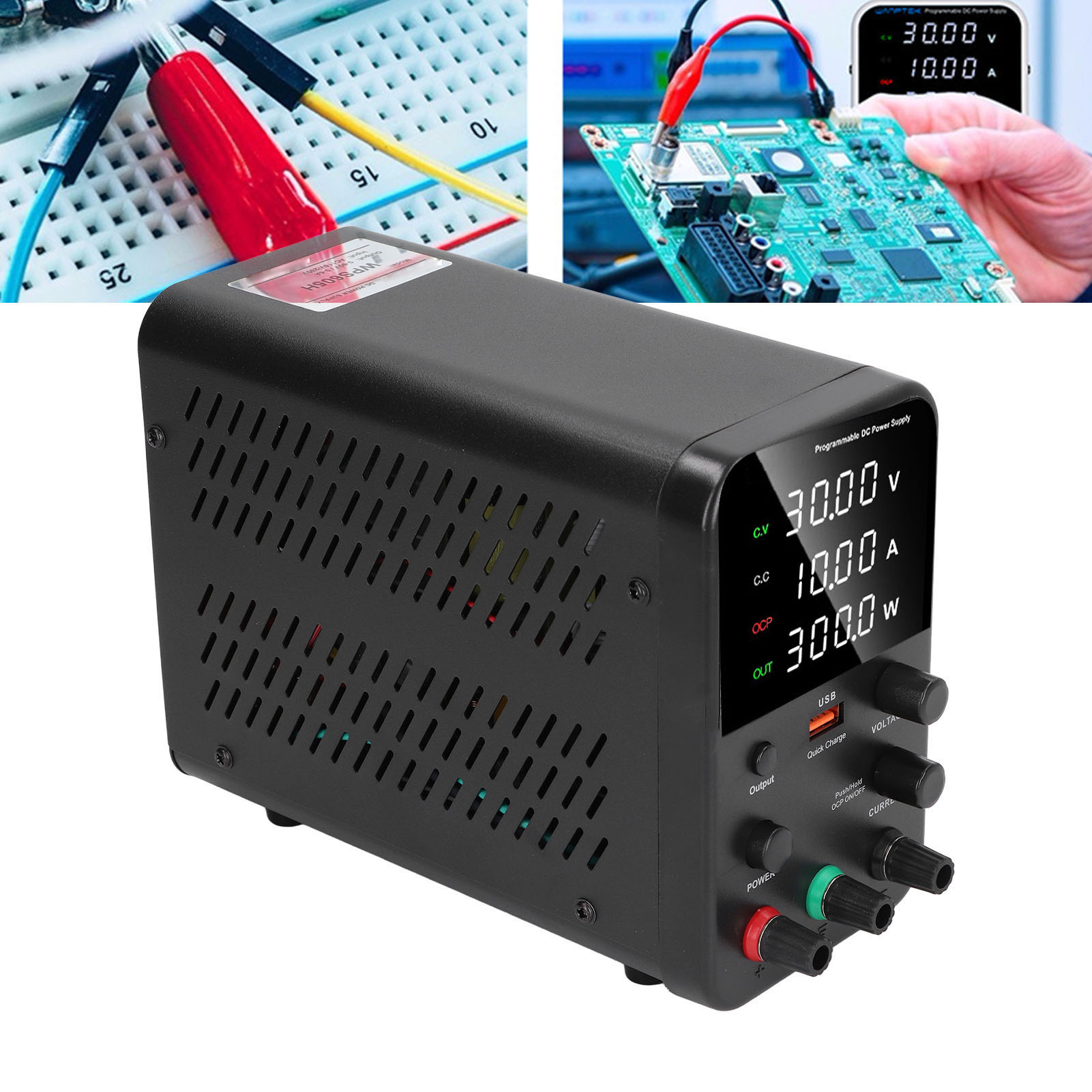 Einstellbares, Geregeltes Gleichstromnetzteil Wps605h 060 V/05 A/300 W, Usb-voltmeter Und Amperemeter, Spannungsregler, Europäischer Standard Ac230 V