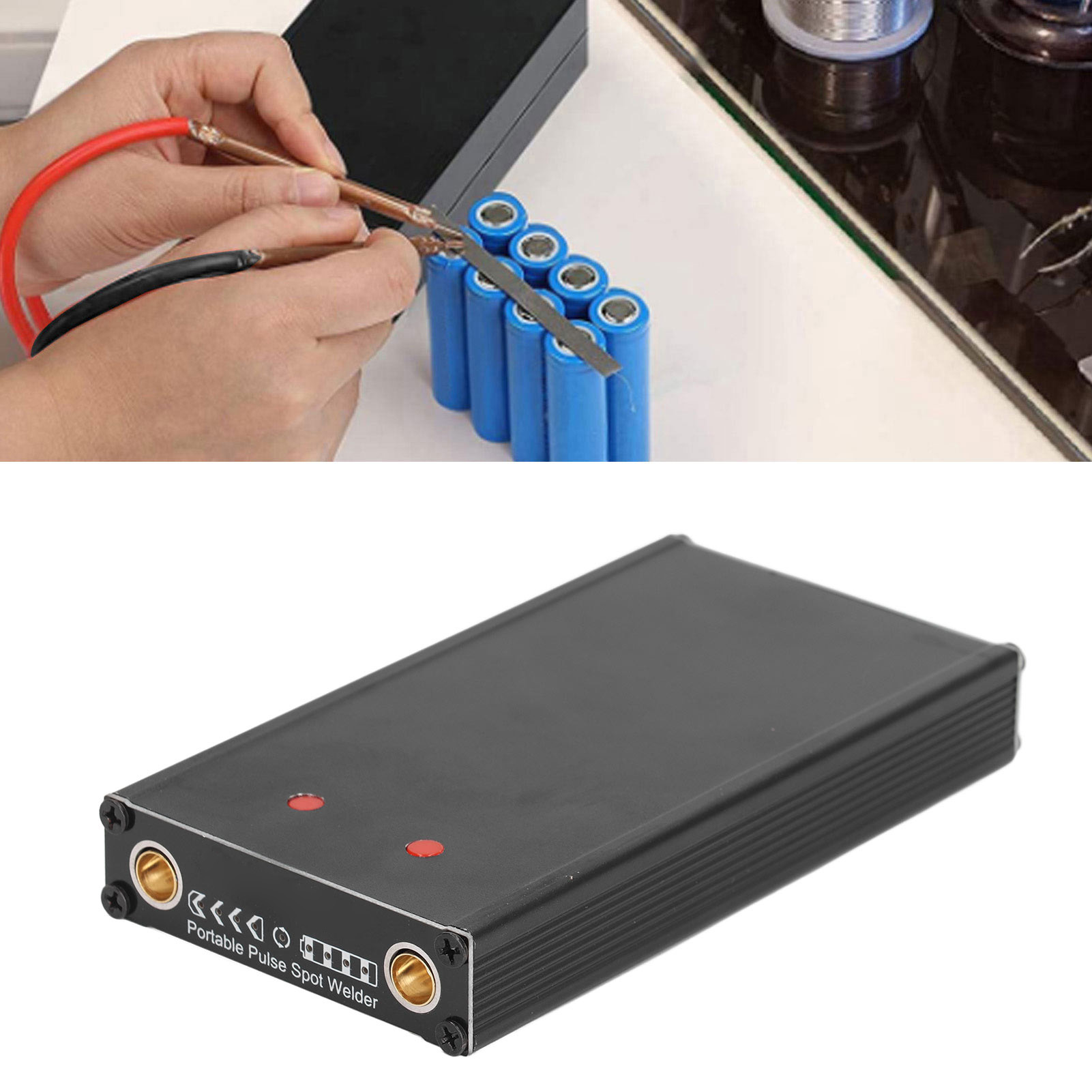 Mini-punktschweißgerät Mit 5000 Mah Akku, Diy-punktschweißgerät Mit 4 Einstellbaren Geschwindigkeiten, Geeignet Zum Schweißen Von Nickel-, Eisen- Und Edelstahlblechen Von 0,1 Bis 0,15 Mm.