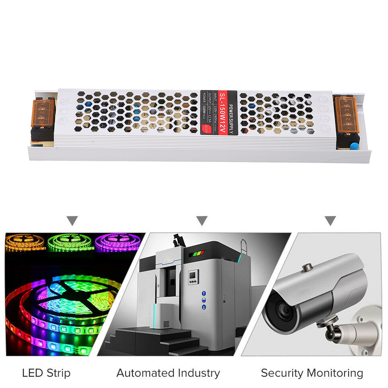 Ultraflaches 150-w-schaltnetzteil Für 12-v-12,5-a-led-streifen