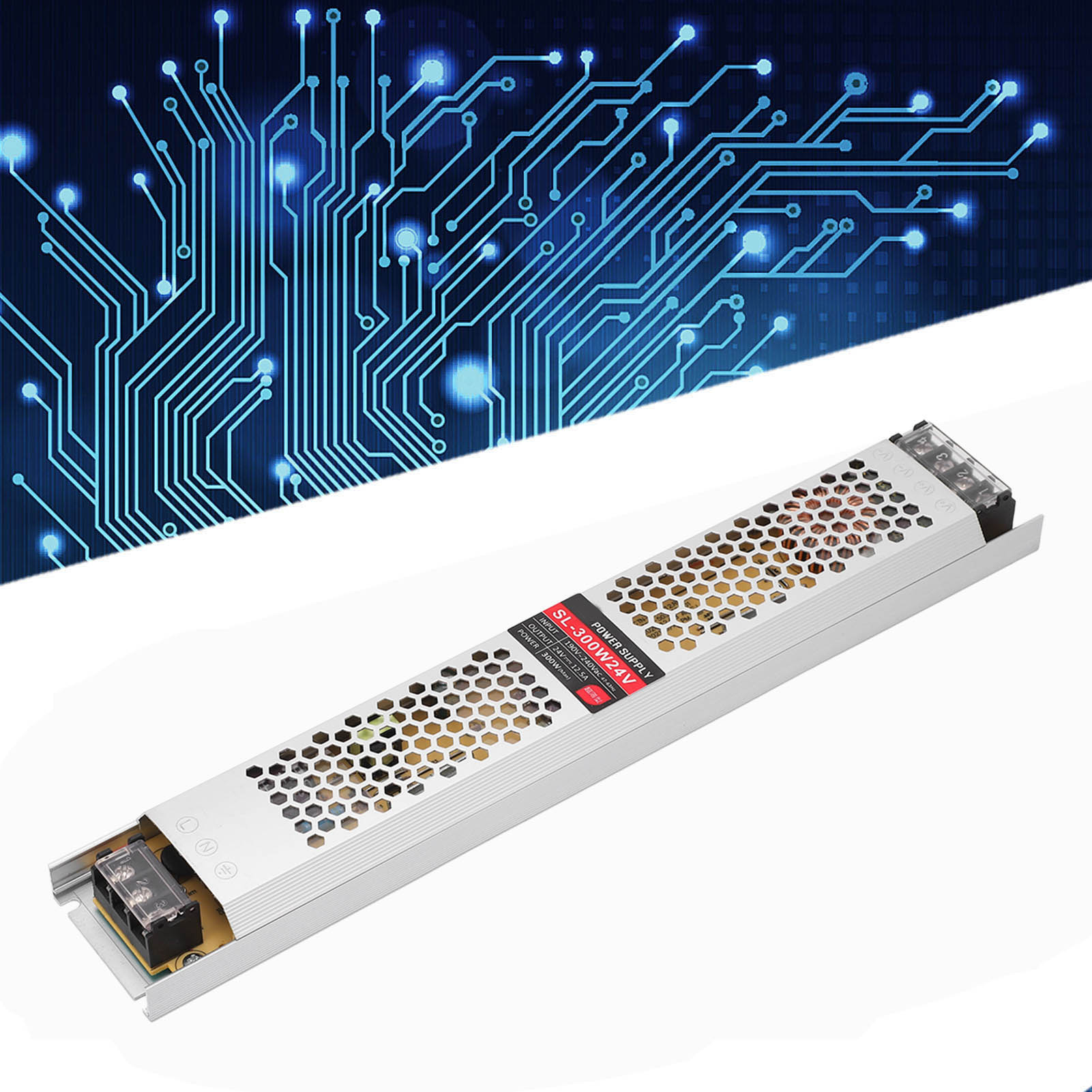 300-w-ultraflaches Schaltnetzteil, Streifenform, 24 V, 12,5 A, Für Led-leuchtkästen
