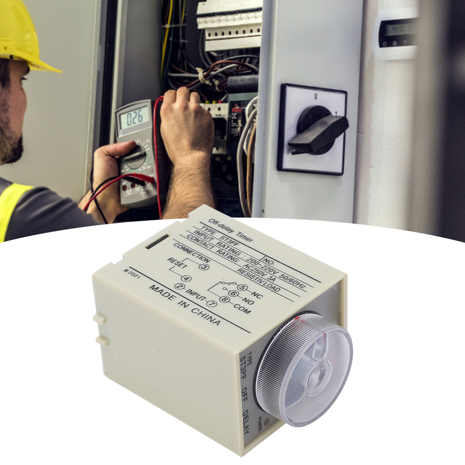 Hochpräzises Zeitverzögerungsrelais Berm/belme St3pf Ac200-220v St3pf 6m