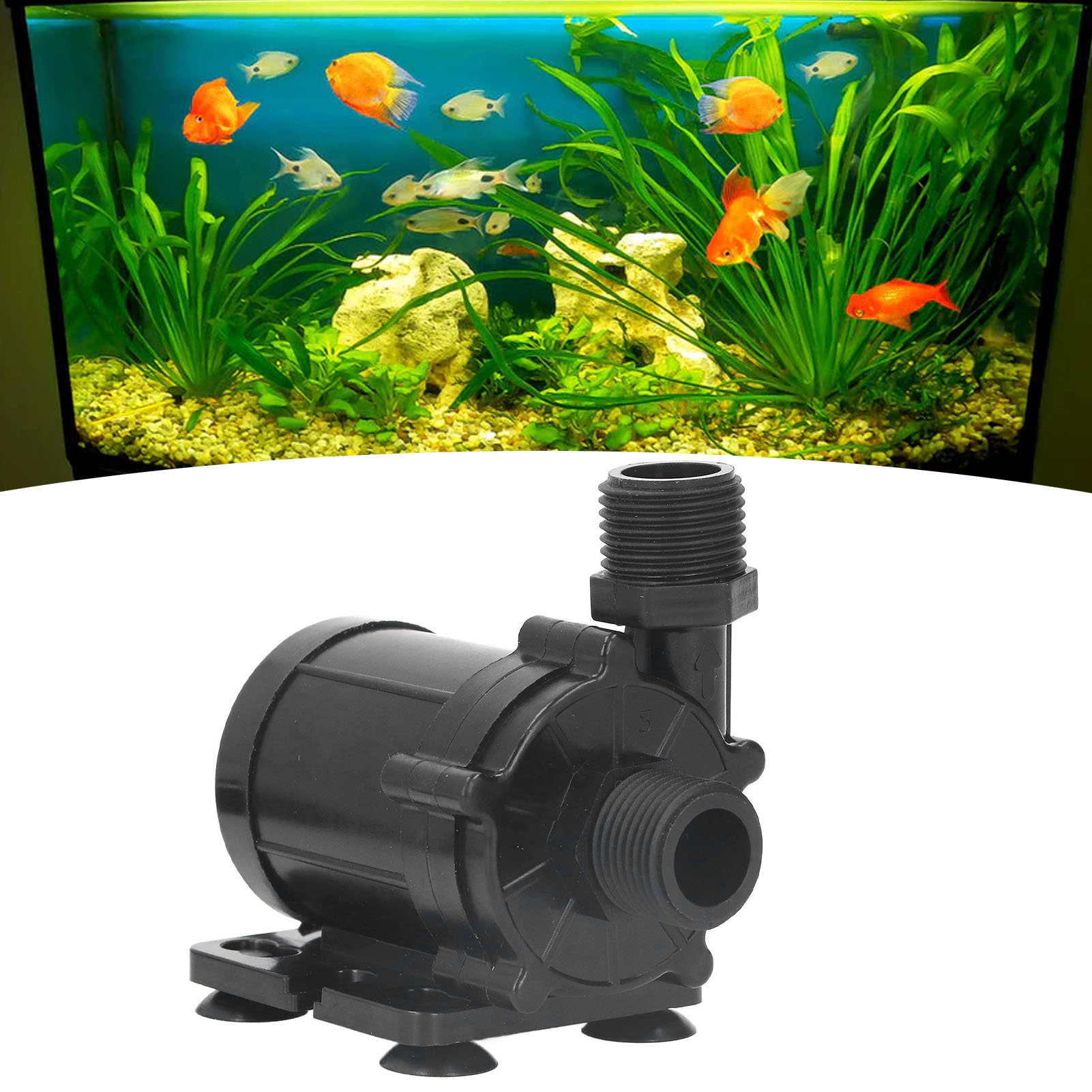 Extrem Leise, Bürstenlose Miniatur-umwälzpumpe Für Springbrunnen, 12 V Dc, 30 W, 13 L/min, 12 M Förderhöhe, Druckerhöhungspumpe Für Warmwasserbereiter, Amphibienwasserpumpe