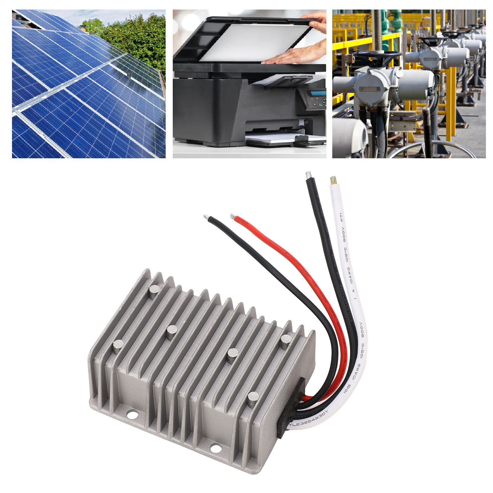 Hochleistungs-abwärtstransformator Wg-48s1240 480 W 40 A: 36/48 V Dc Auf 12 V Dc Wasserdichtes Modul (ip67)
