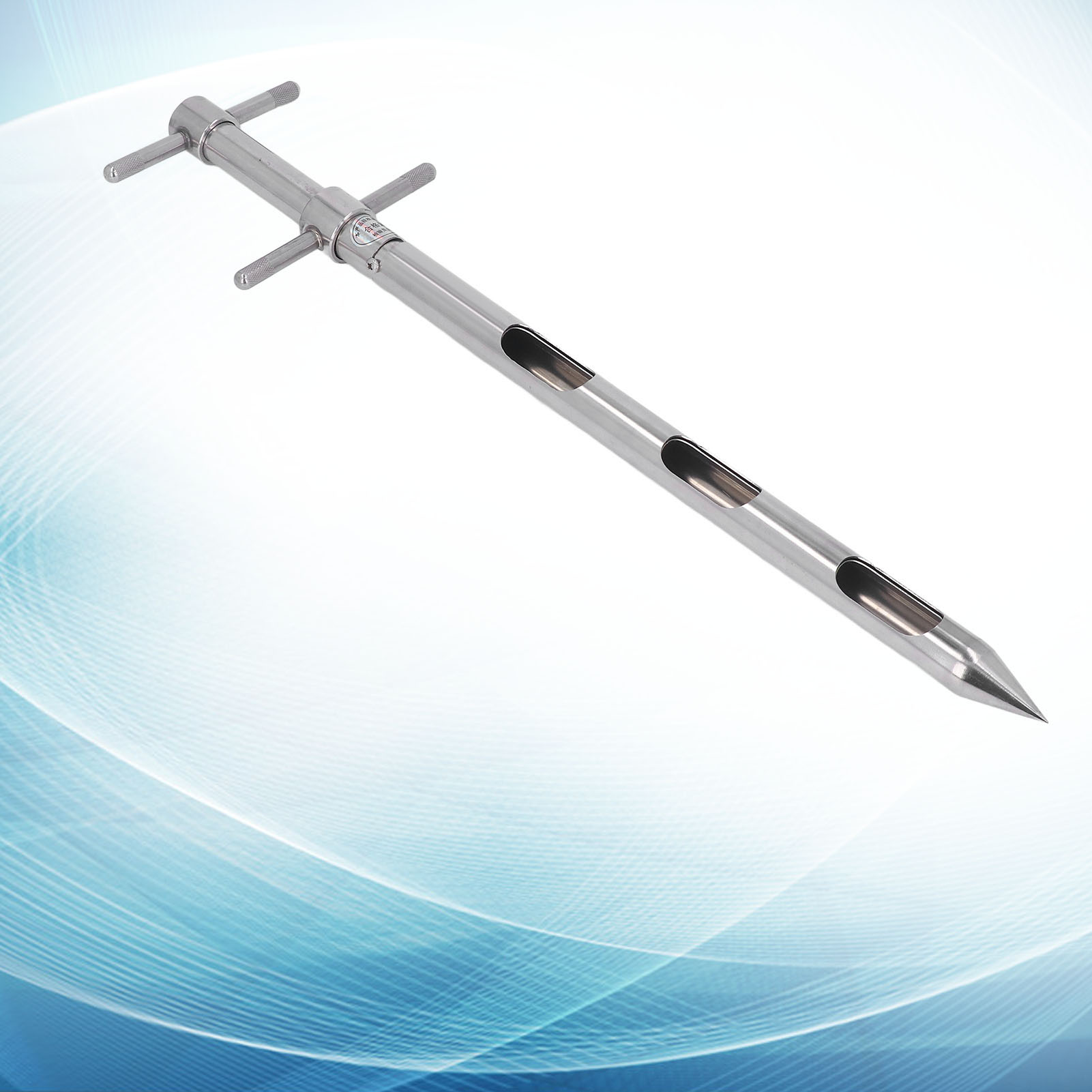 Rotierendes Probenahmerohr Mit Doppeltem Ausziehrohr Für Böden, Pulver, Granulate, Pharmazeutika, Getreide Und Getreideprodukte 0,54 M Sonde.