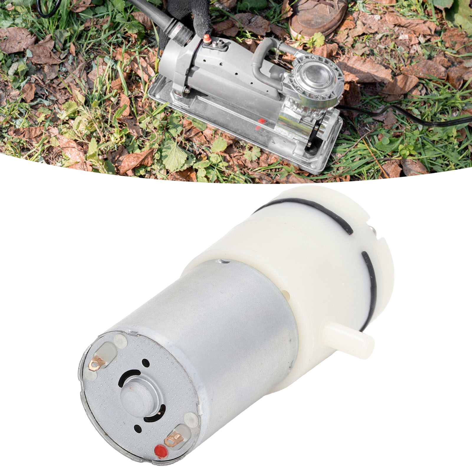 370 Miniatur-luftpumpe, Miniatur-luftpumpe, Luftfüllpumpe Für Vakuumverpackungen, Miniatur-membranpumpe, Sprühdesinfektionspumpe (dc6v) Mit Zwei Lufteinlässen Im 90-grad-winkel.