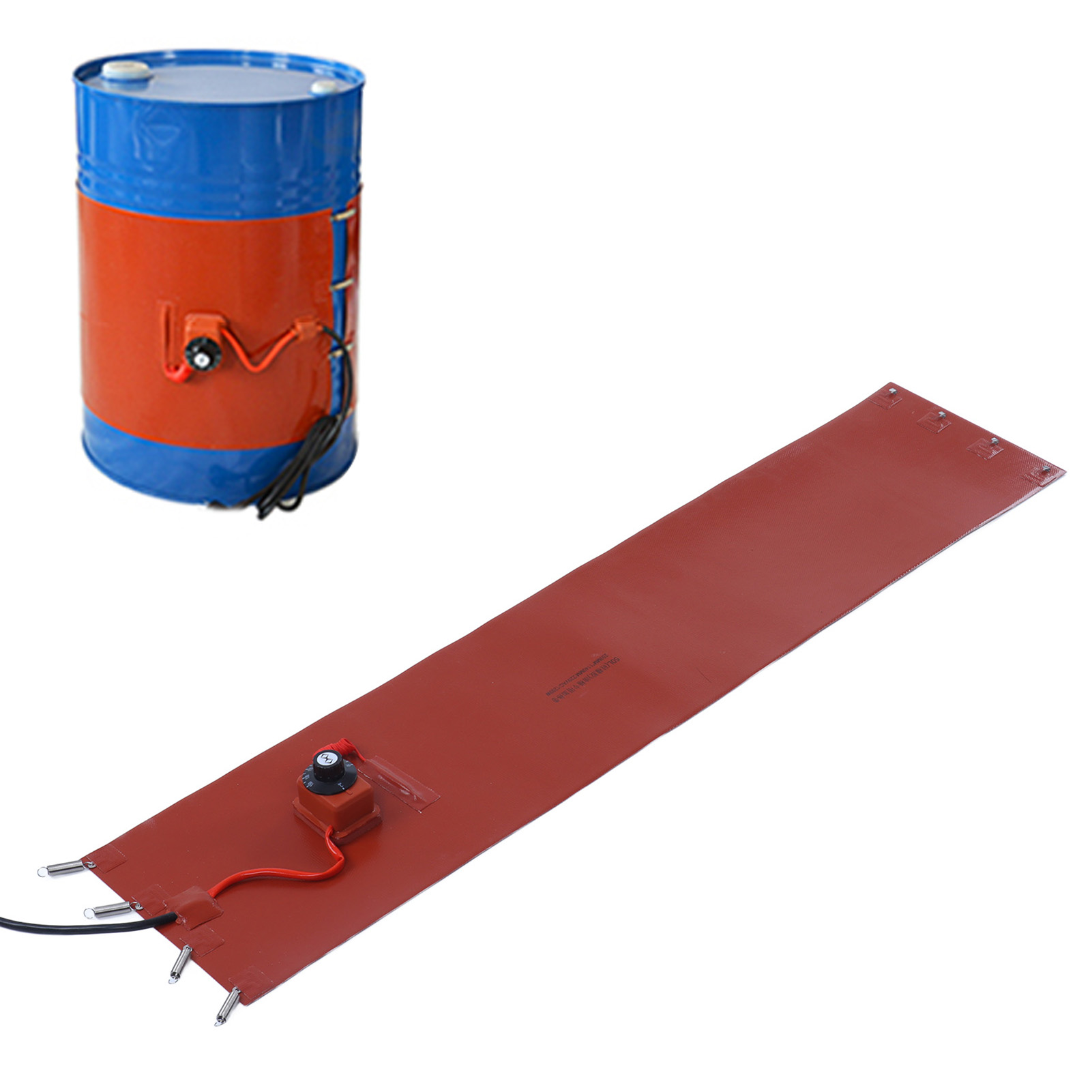 Silikon-heizabdeckung Für 50-liter-metallfass, 1200 W, Mit Thermostat, 30-150 °c, Europäischer Standard 220 V.