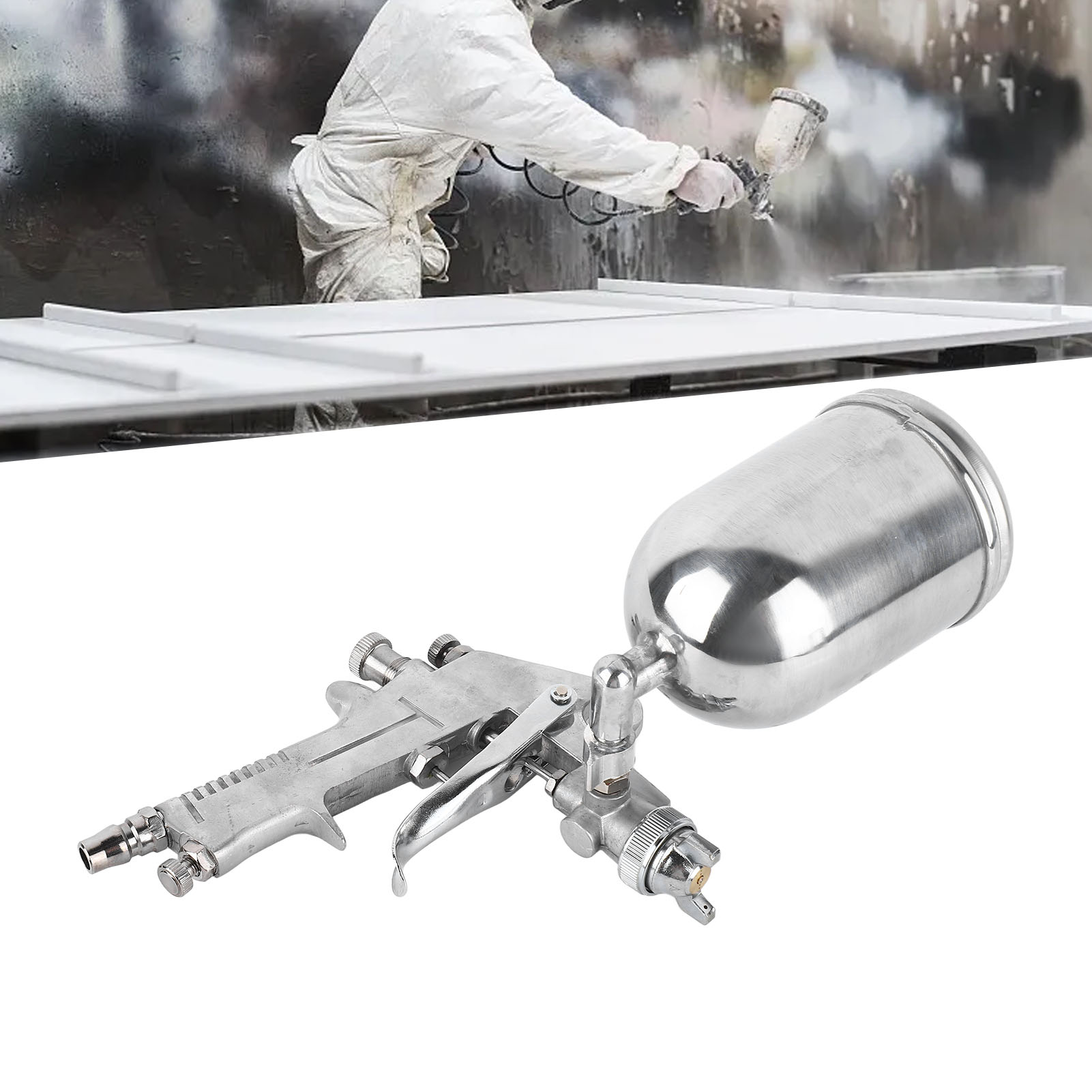F-75 Farbspritzpistole, W71 Pneumatische Sprühflasche Für Möbel- Und Autolackierung, Klebstoffe Und Hochleistungs-farbspritzpistole.