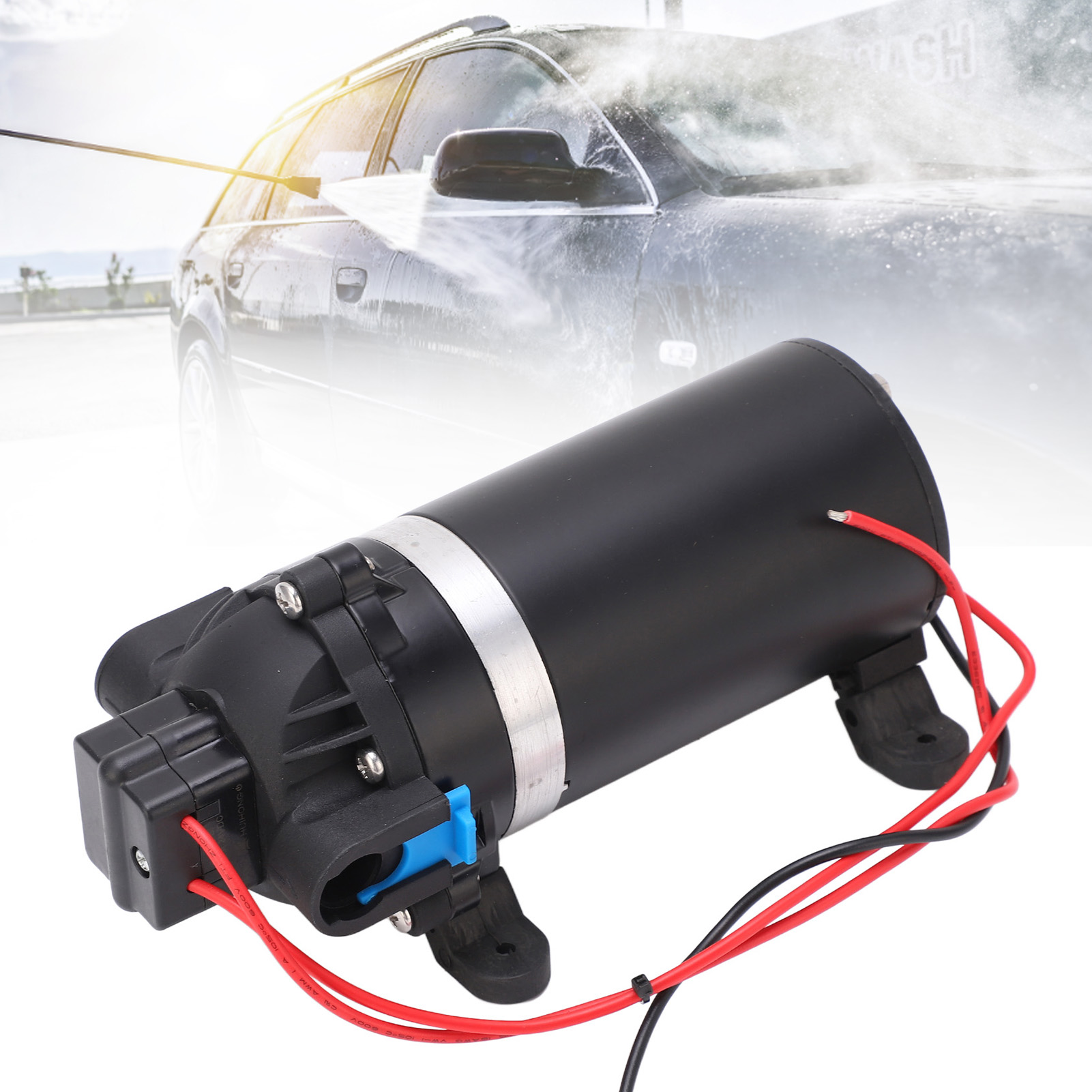 Dp-100 Hochdruck-membranpumpe, 5,6 L/min, Kolbenpumpe, Selbstansaugend, Mit 3/4"-schlauchadapter Und Filter, 12 V Dc