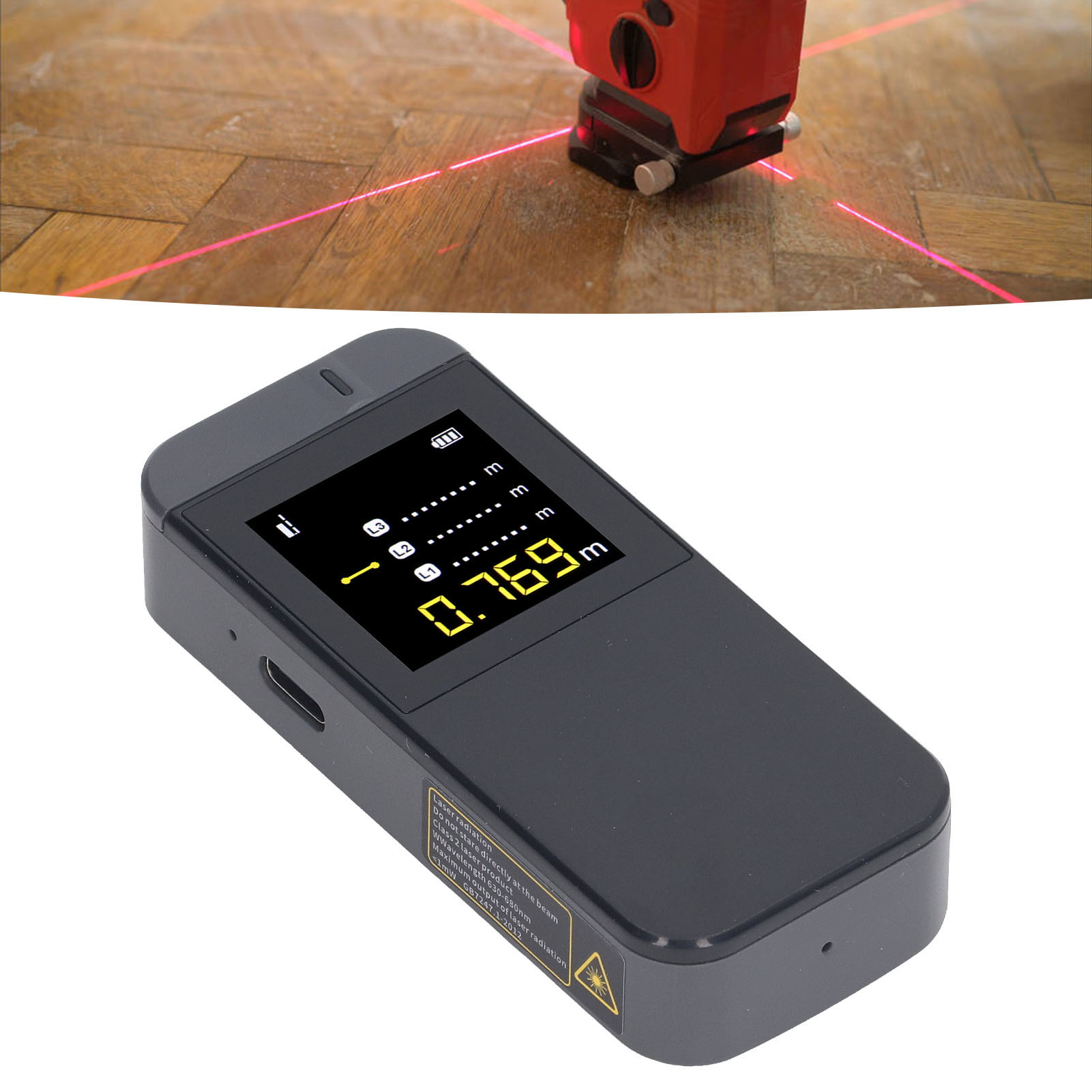 Fnirsi-ir40 Intelligenter Entfernungsmesser, Elektronisches Infrarot-messlineal, 40-m-distanzmessgerät