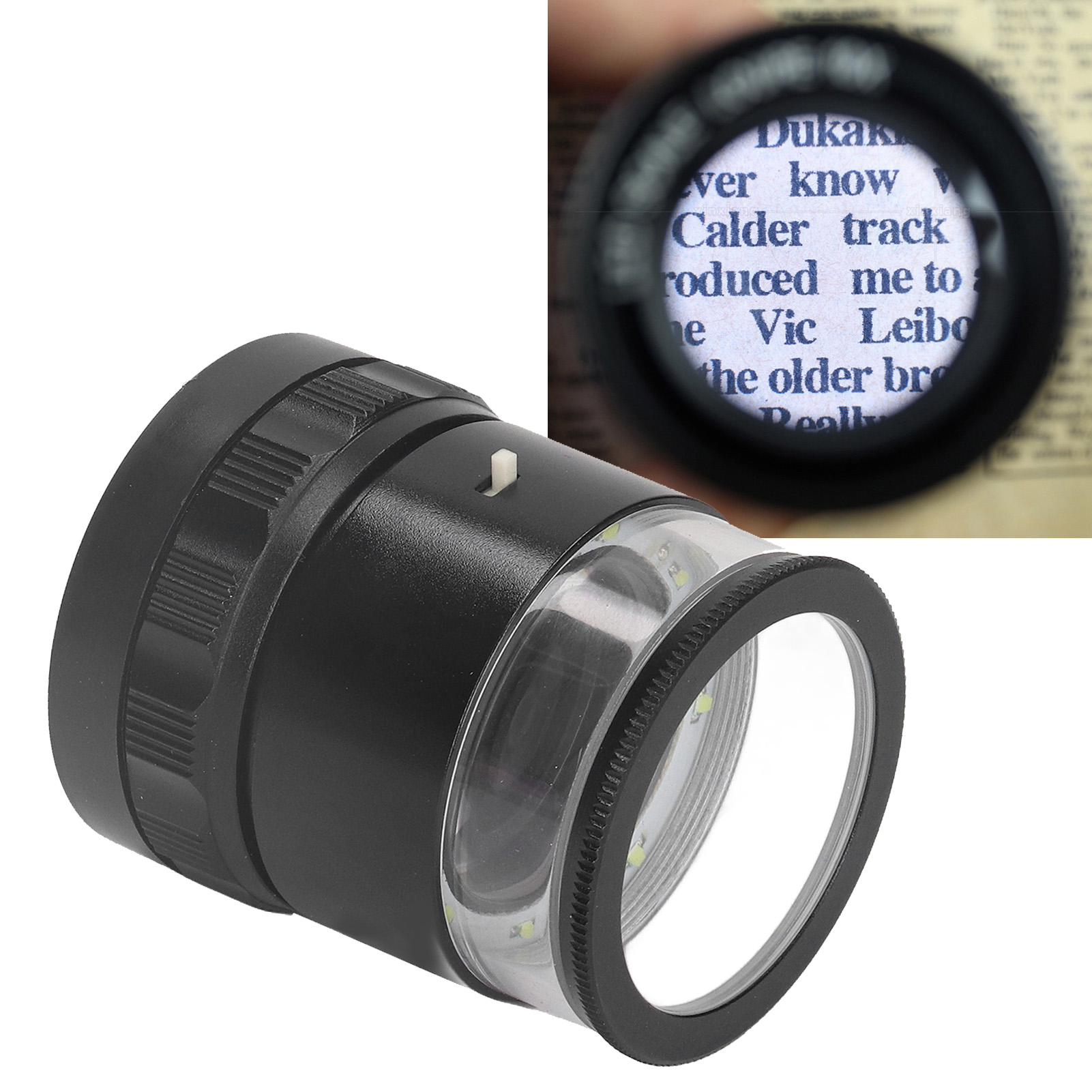 10-fach Vergrößernde, Beleuchtete Juwelierlupe Mit Austauschbarer Skala, 8 Leds Und 28 Mm Sichtfeld. Geeignet Für Schmuck, Edelsteine, Münzen Und Bastelwerkzeuge.