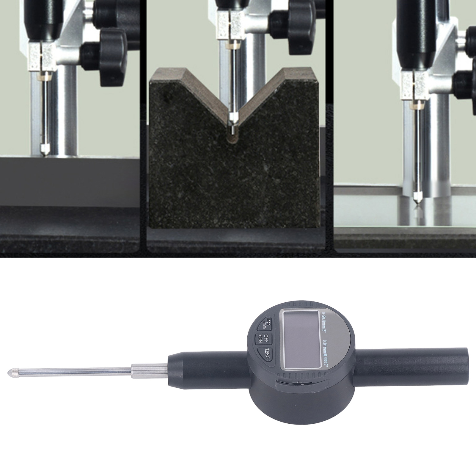 Hochpräzise Digitale Messuhr (0-50,8 Mm), Digitale Höhenlehre Mit Einer Auflösung Von 0,0005 Zoll/0,01 Mm.