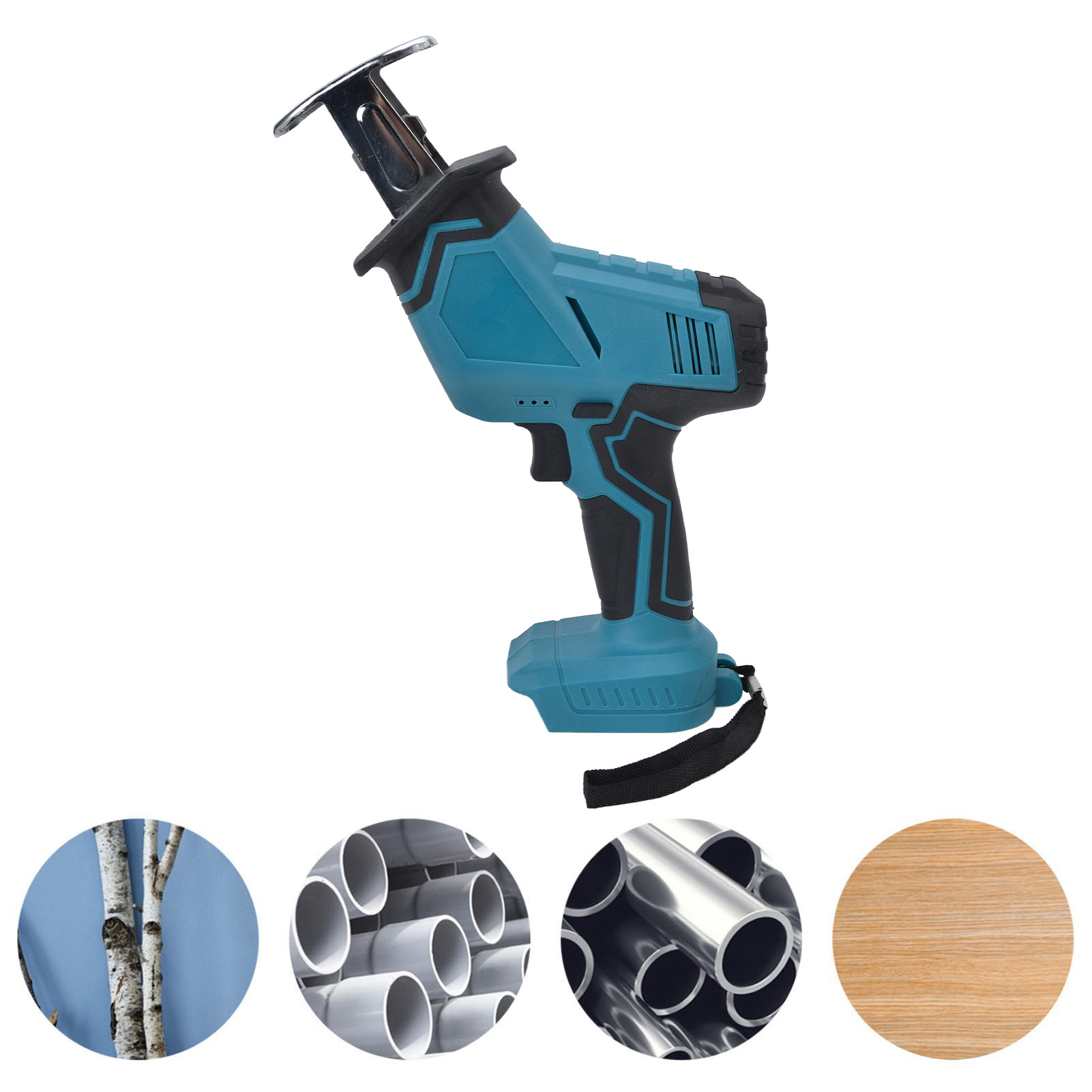 Akkubetriebene Säbelsäge, Tragbare Vertikale Säbelsäge, Stichsäge, Kompatibel Mit Makita 21v Elektrowerkzeugakkus.