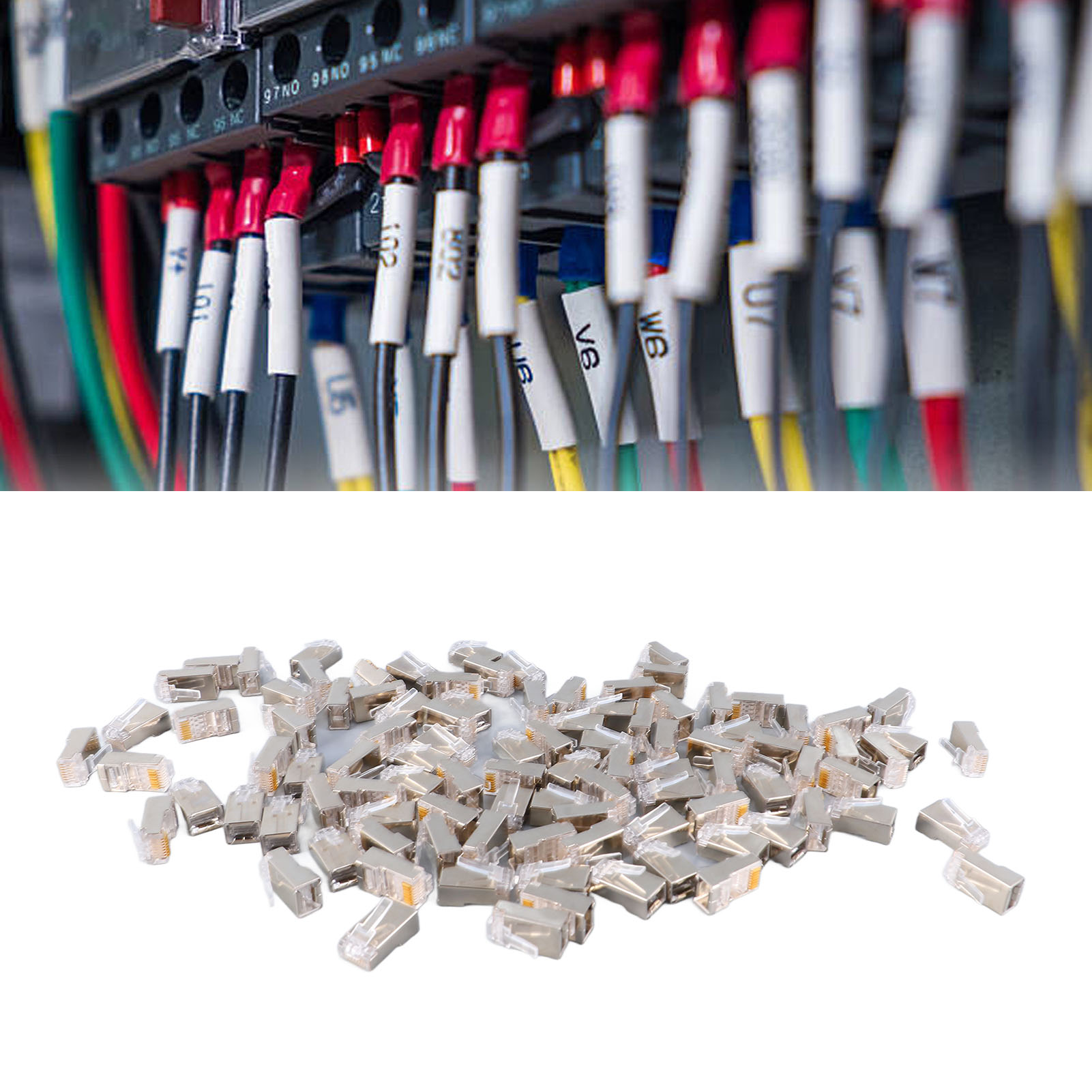 100 Rj45 Cat6 Metallgeschirmte Steckverbinder