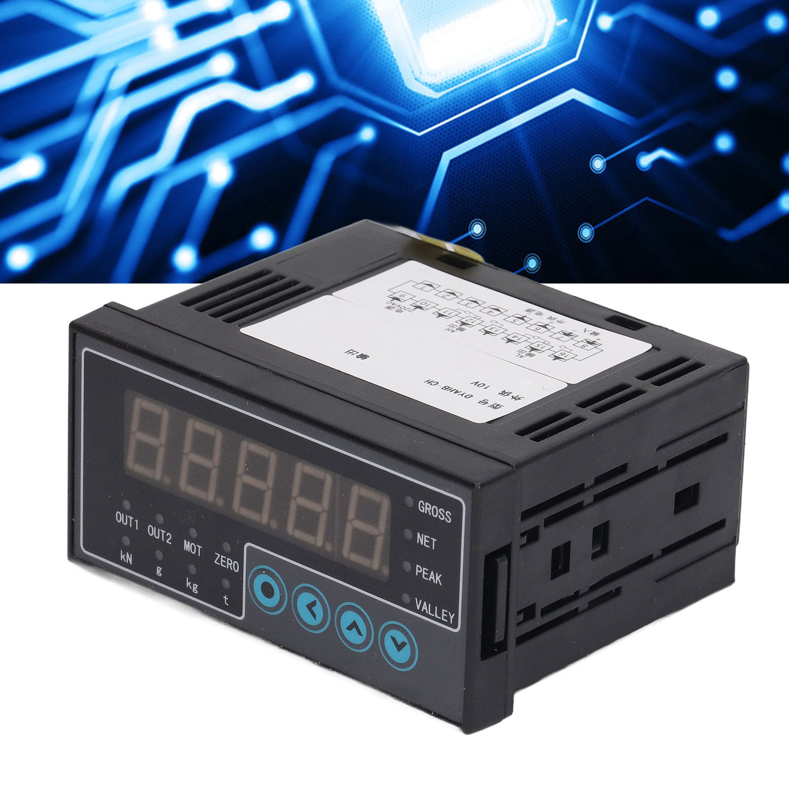 Dyahb-ch Hochpräziser Wägesensor-controller: Zeigt Gewicht, Zutatenverteilung, Verpackungsmenge, Kraftwert An, Intelligentes Digitales Anzeigegerät, 485, 220 Vac Kommunikation.