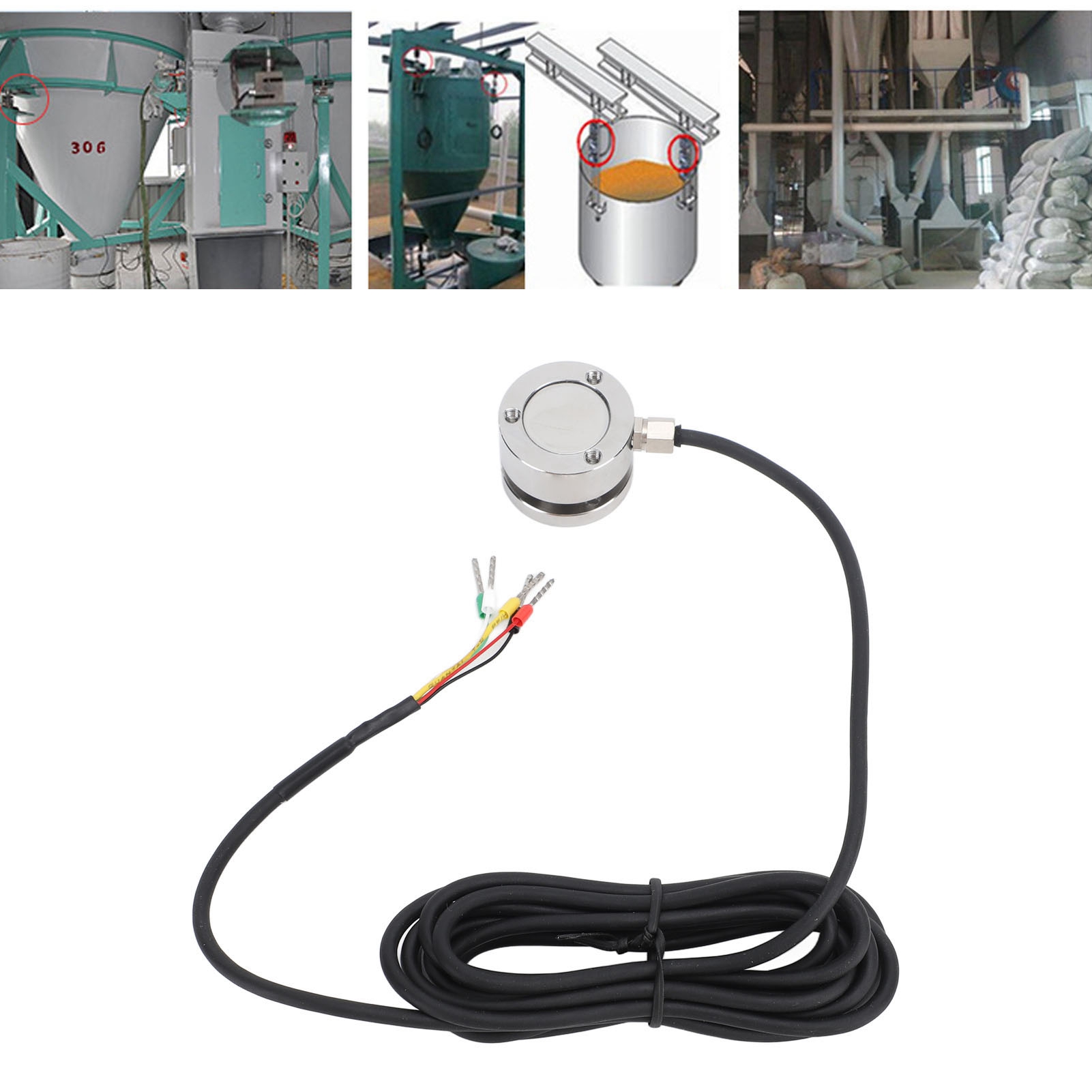 Dymh-105 Planare Membran-wägezelle, Aufprallkraftsensor, 5–15 V, Schwerkraftsensor, Wägekraftmessung 0–2 T