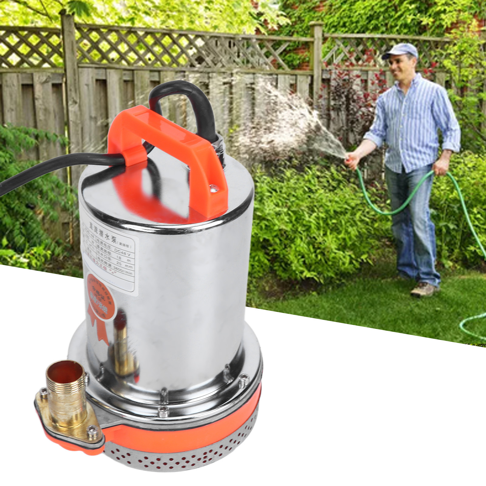 Hochleistungs-gleichstrom-tauchpumpe Mit Hohem Durchfluss Und Hohem Druck, 280-w-motor Aus Reinem Kupfer, 48 V Gleichstrom